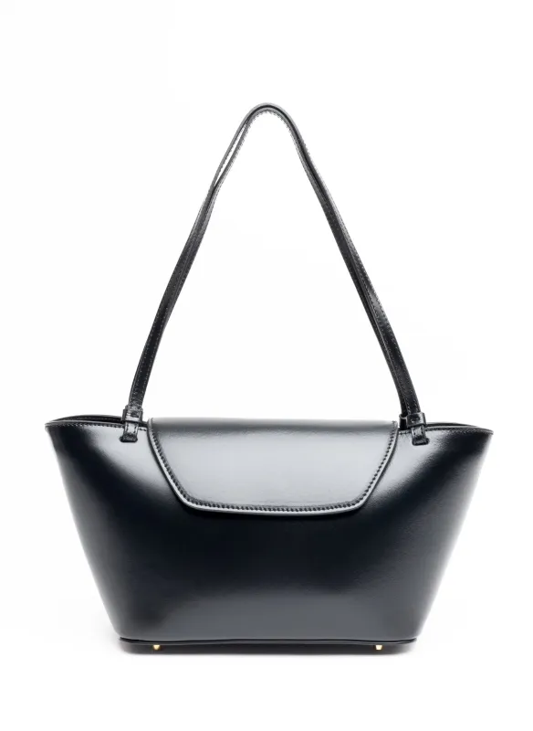 Courrier Tote Patent Leather Black sold by Elleme