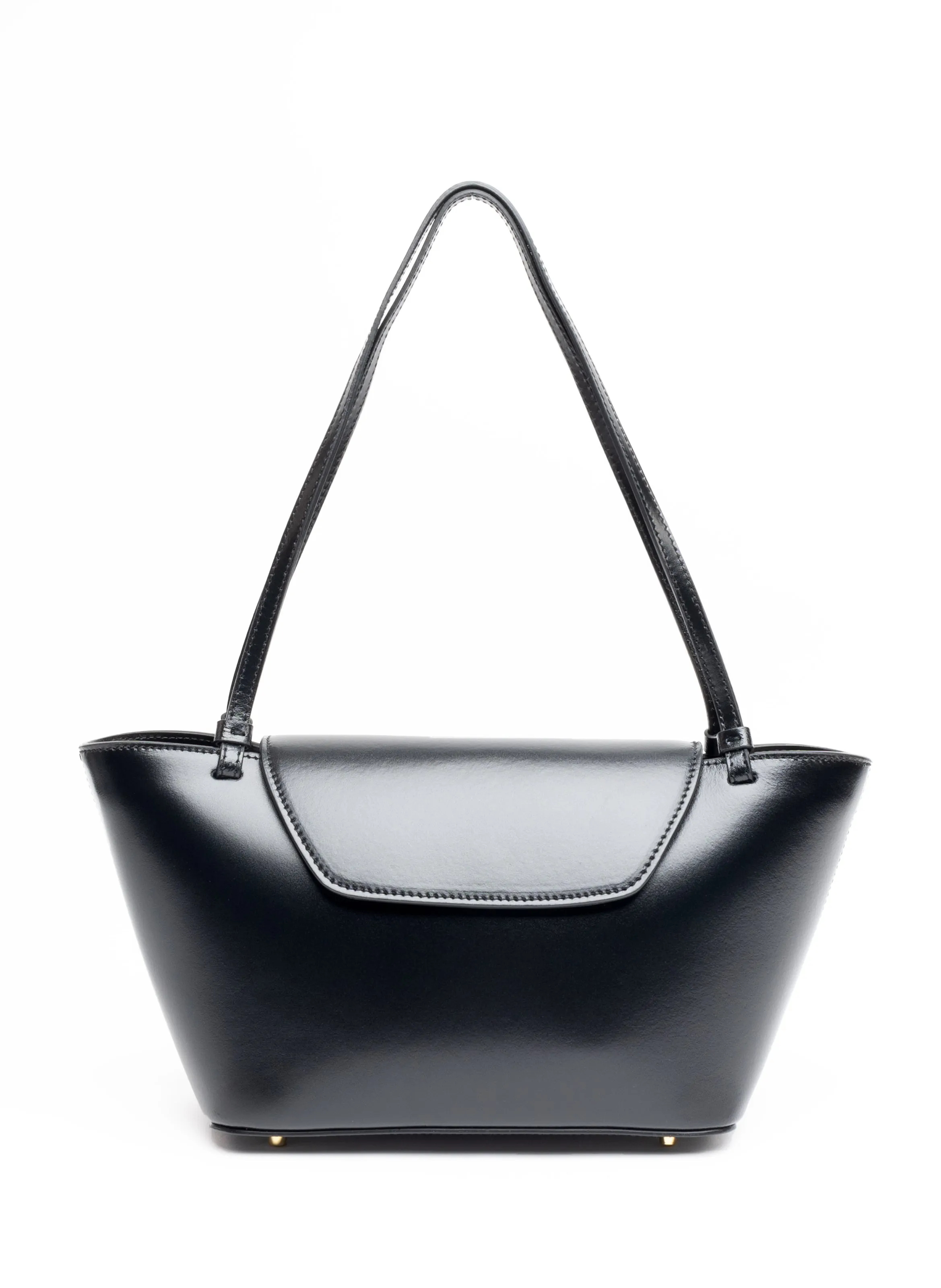 Courrier Tote Patent Leather Black sold by Elleme