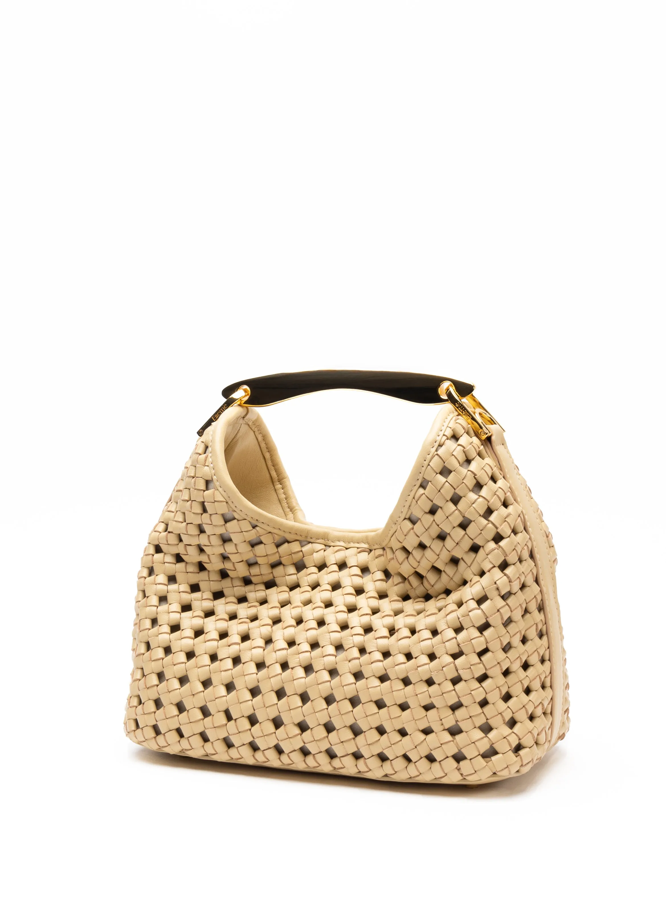 Small Boomerang Woven Leather Butter sold by Elleme product image thumbnail 3