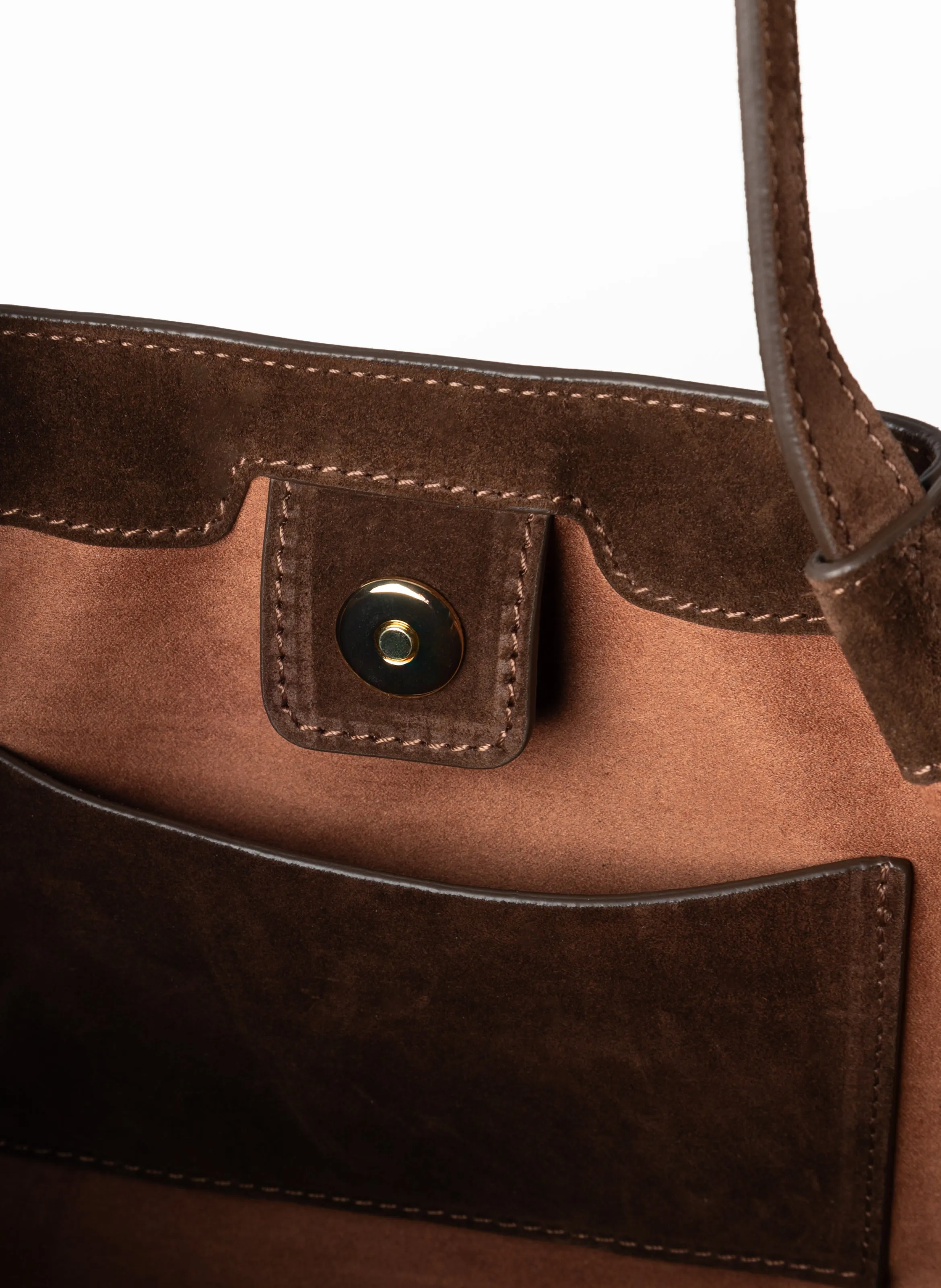 Dimple Tote Suede Brownie sold by Elleme product image thumbnail 5