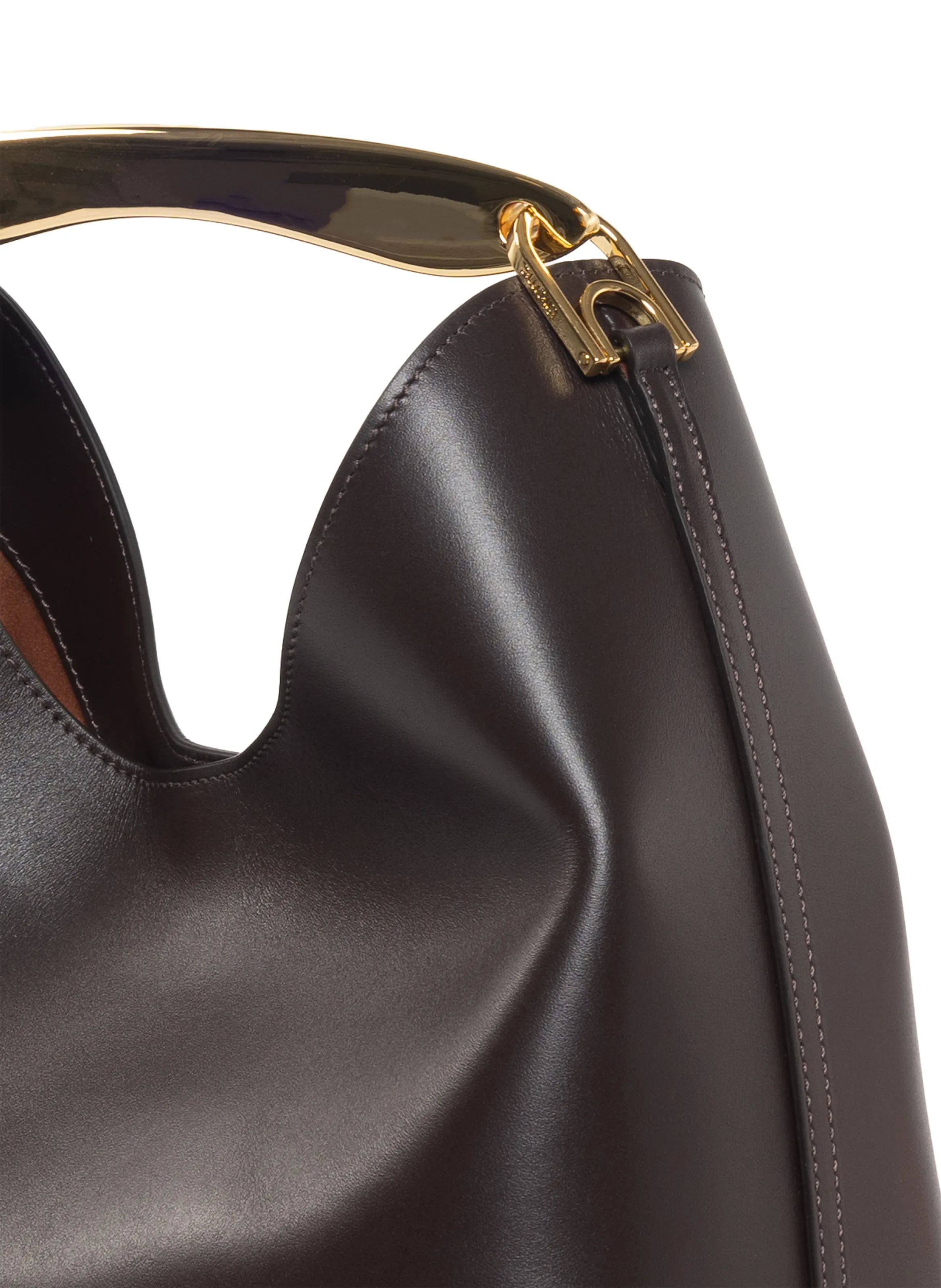 Small Boomerang Leather Tabacco sold by Elleme product image thumbnail 4