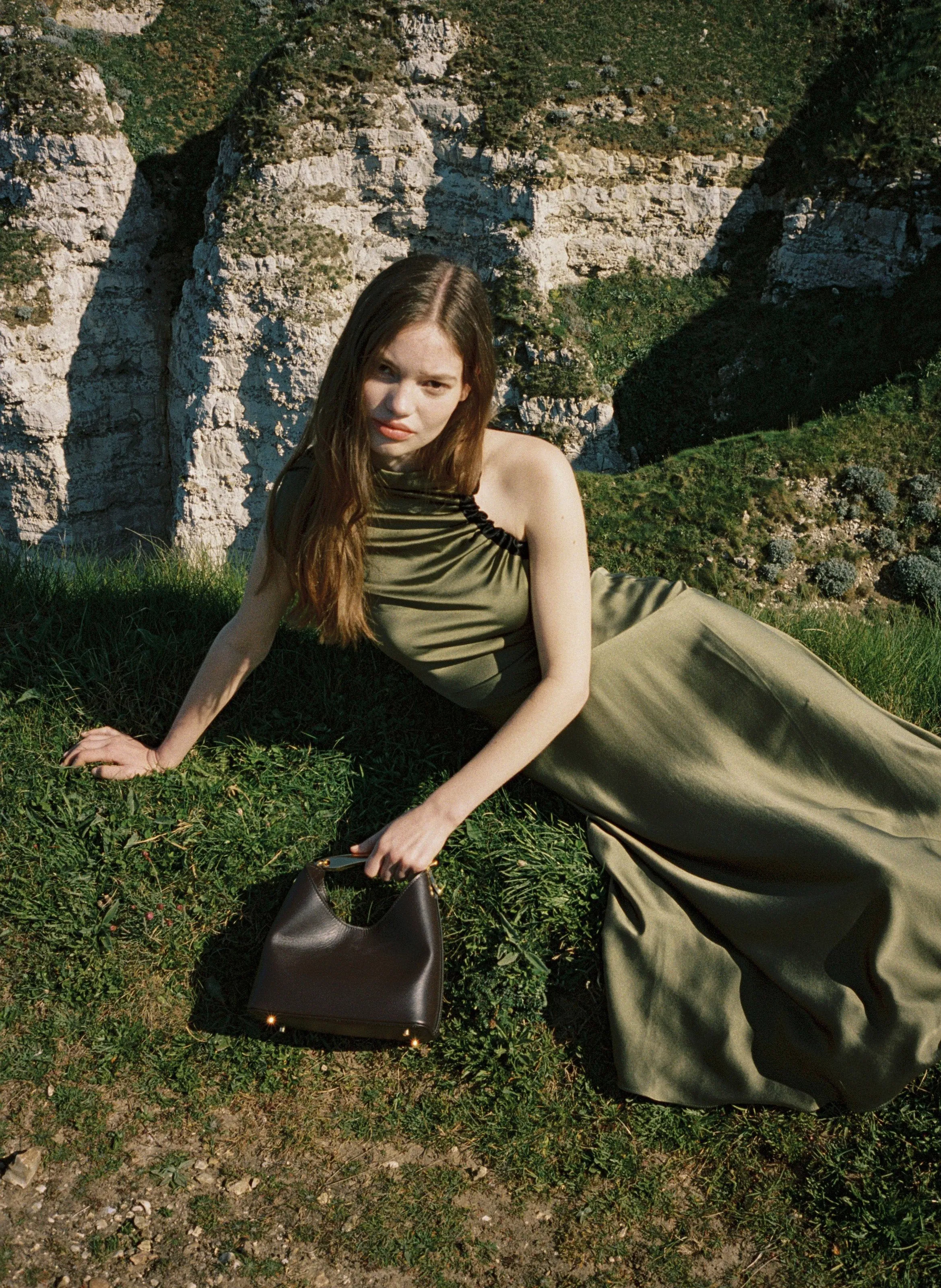 Small Boomerang Leather Tabacco sold by Elleme product image thumbnail 2