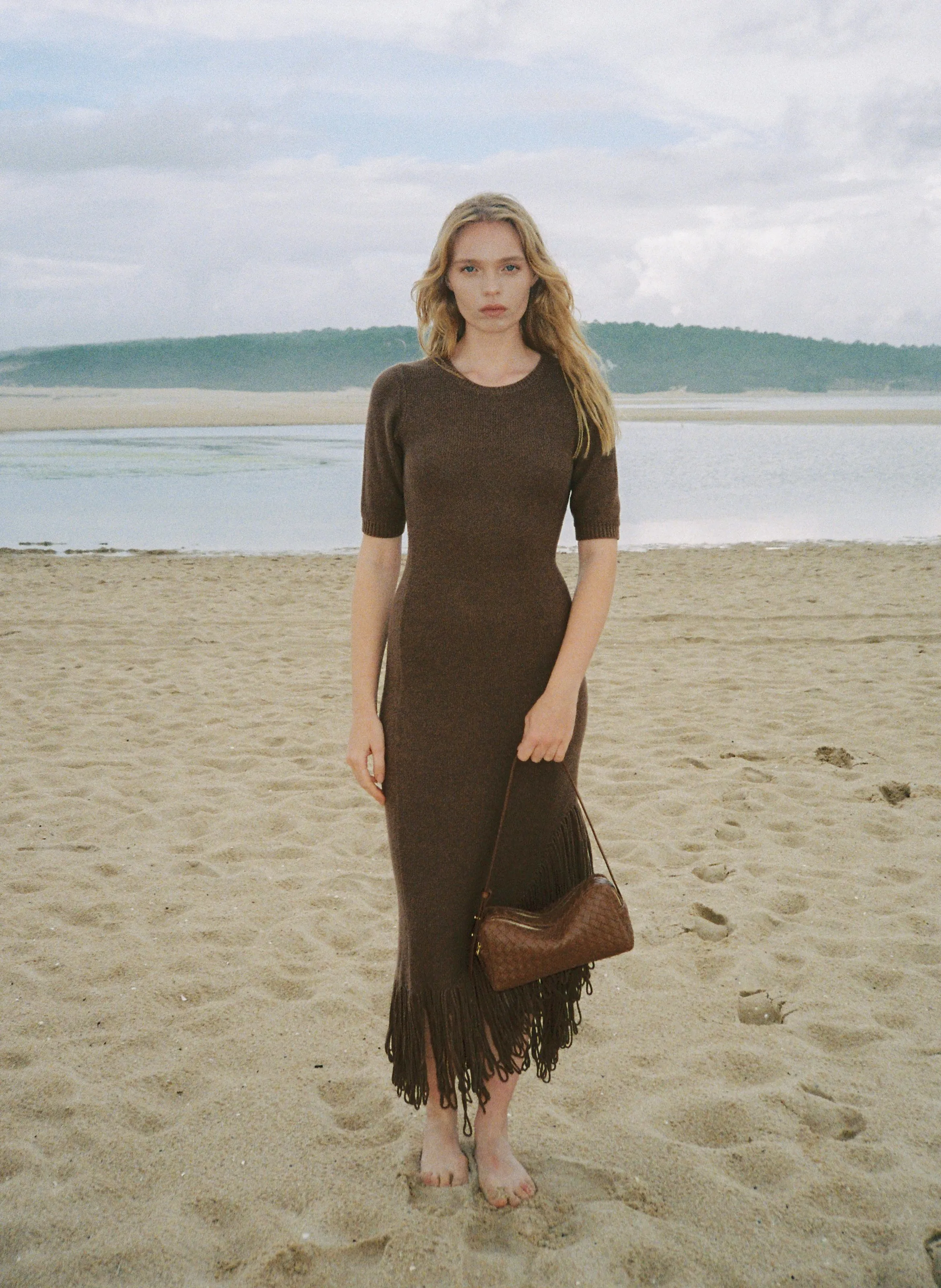 Trousse Woven Leather Cognac sold by Elleme product image thumbnail 2