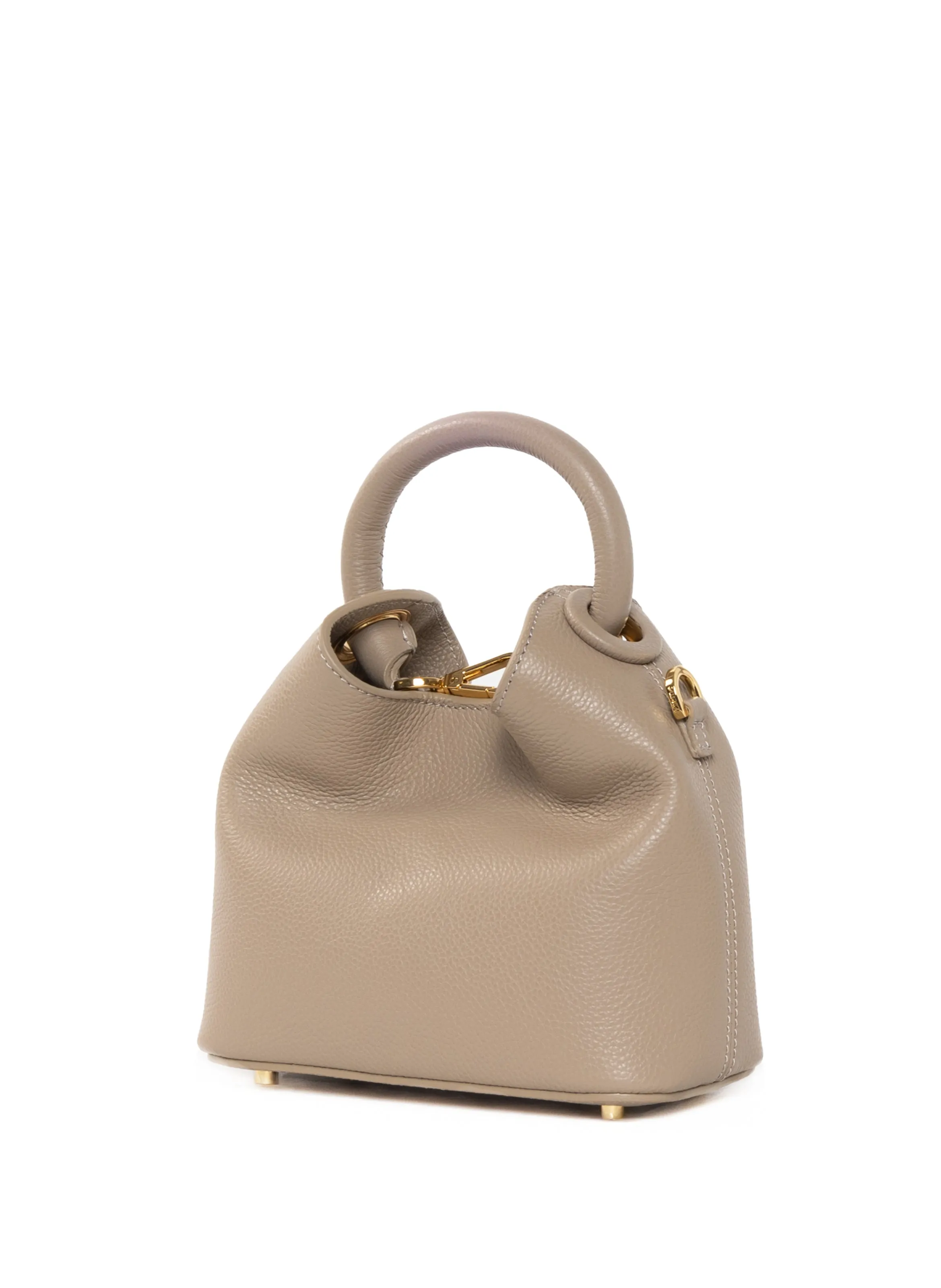 Madeleine Pebbled Leather Taupe sold by Elleme product image thumbnail 2