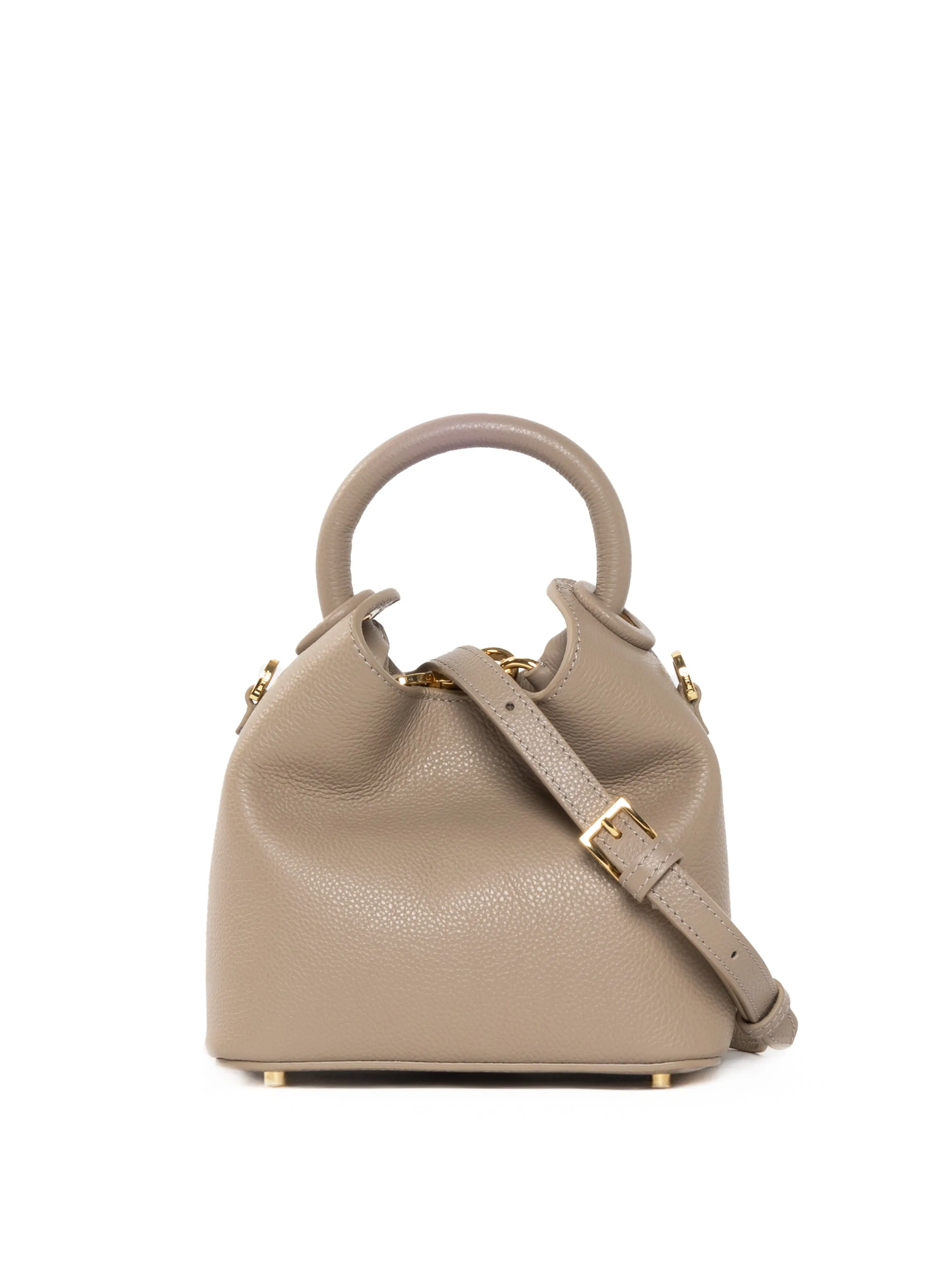 Madeleine Pebbled Leather Taupe sold by Elleme product image thumbnail 3