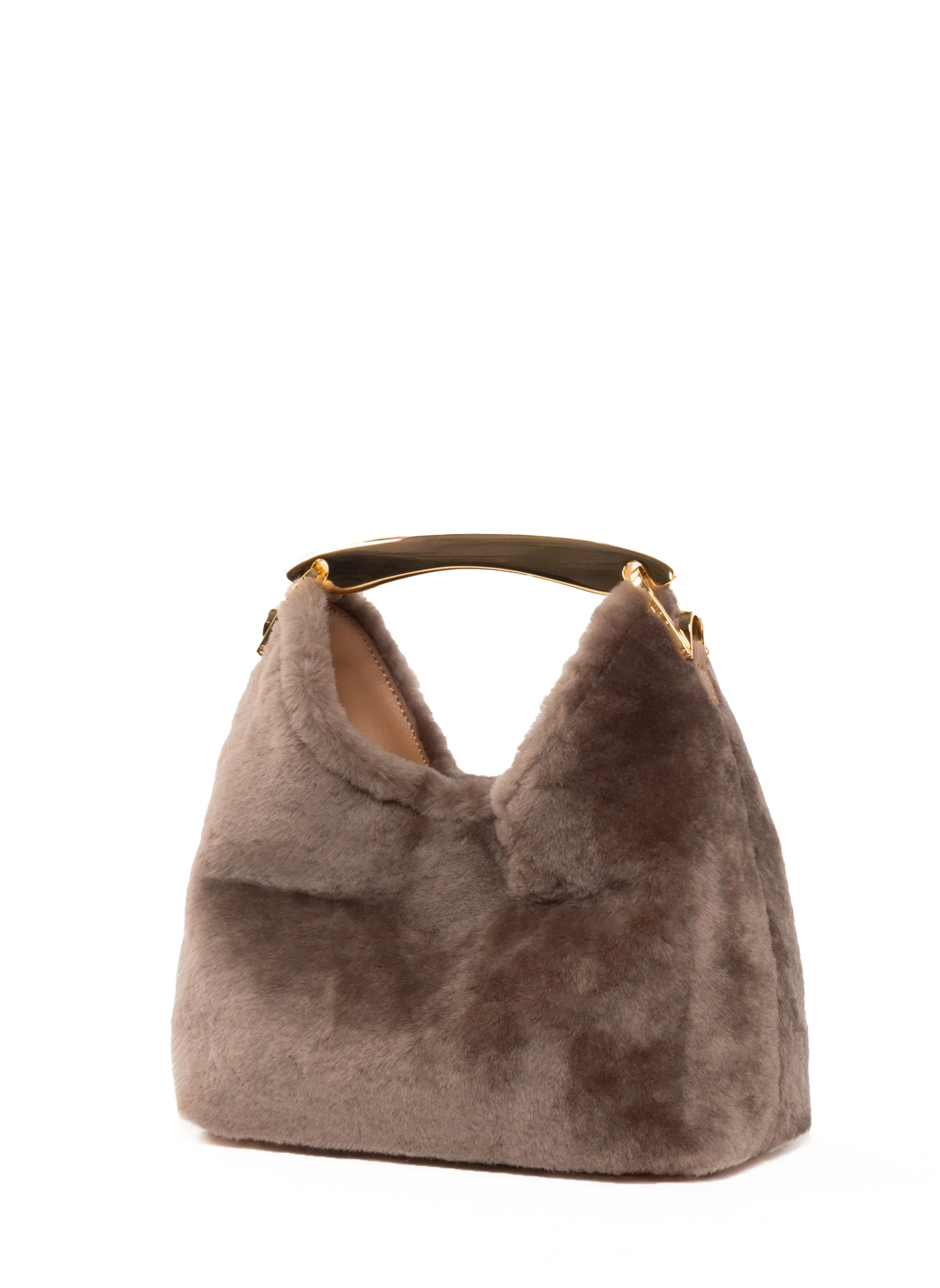 Small Boomerang Shearling Taupe sold by Elleme product image thumbnail 3