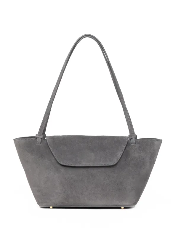 Courrier Tote Suede Grey sold by Elleme
