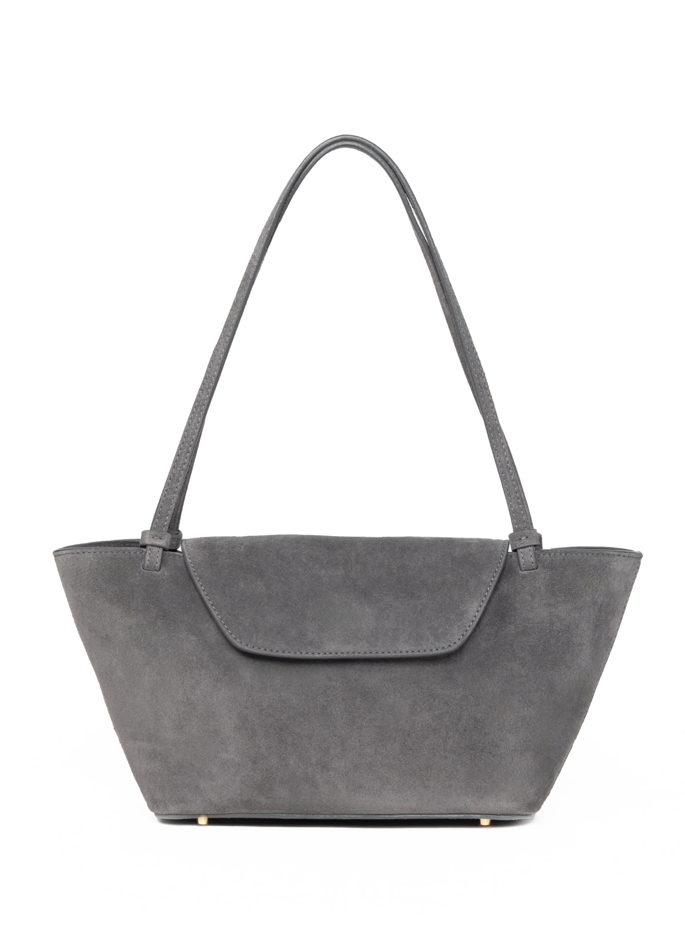 Courrier Tote Suede Grey sold by Elleme