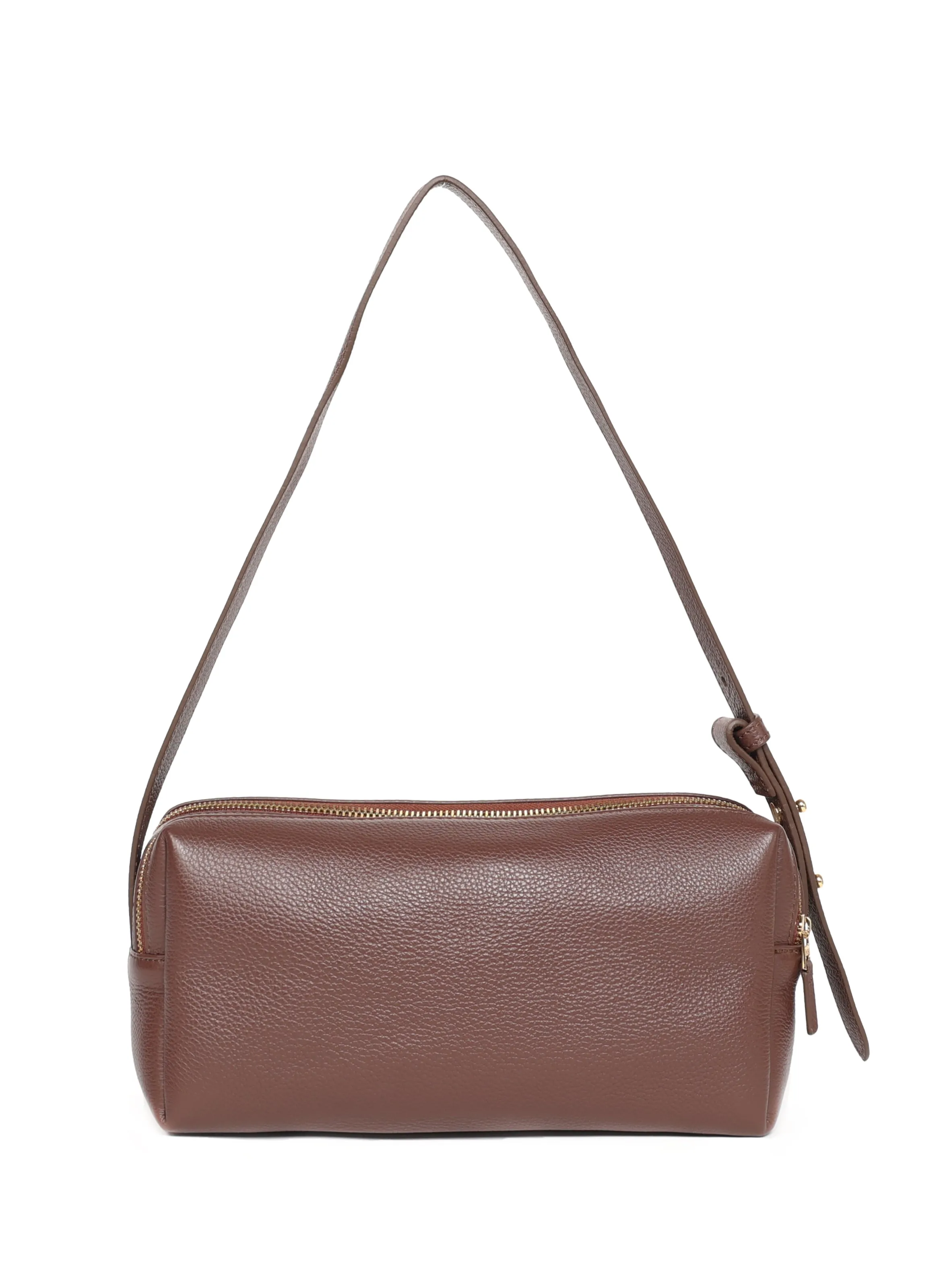 Trousse Pebbled Leather Dark Brown sold by Elleme product image thumbnail 3