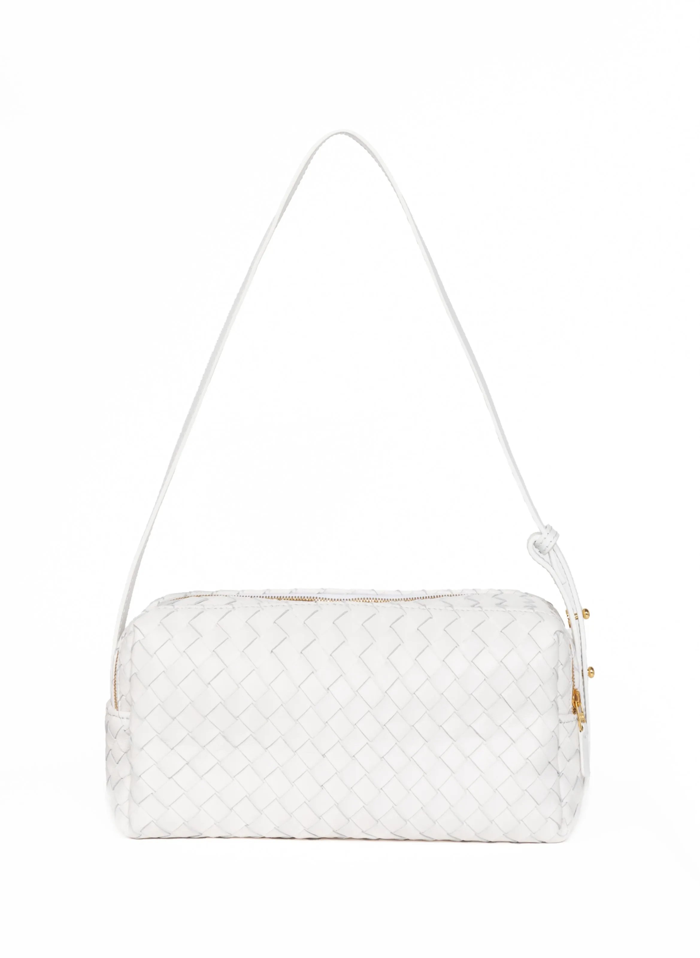 Trousse Woven Leather White sold by Elleme product image thumbnail 3