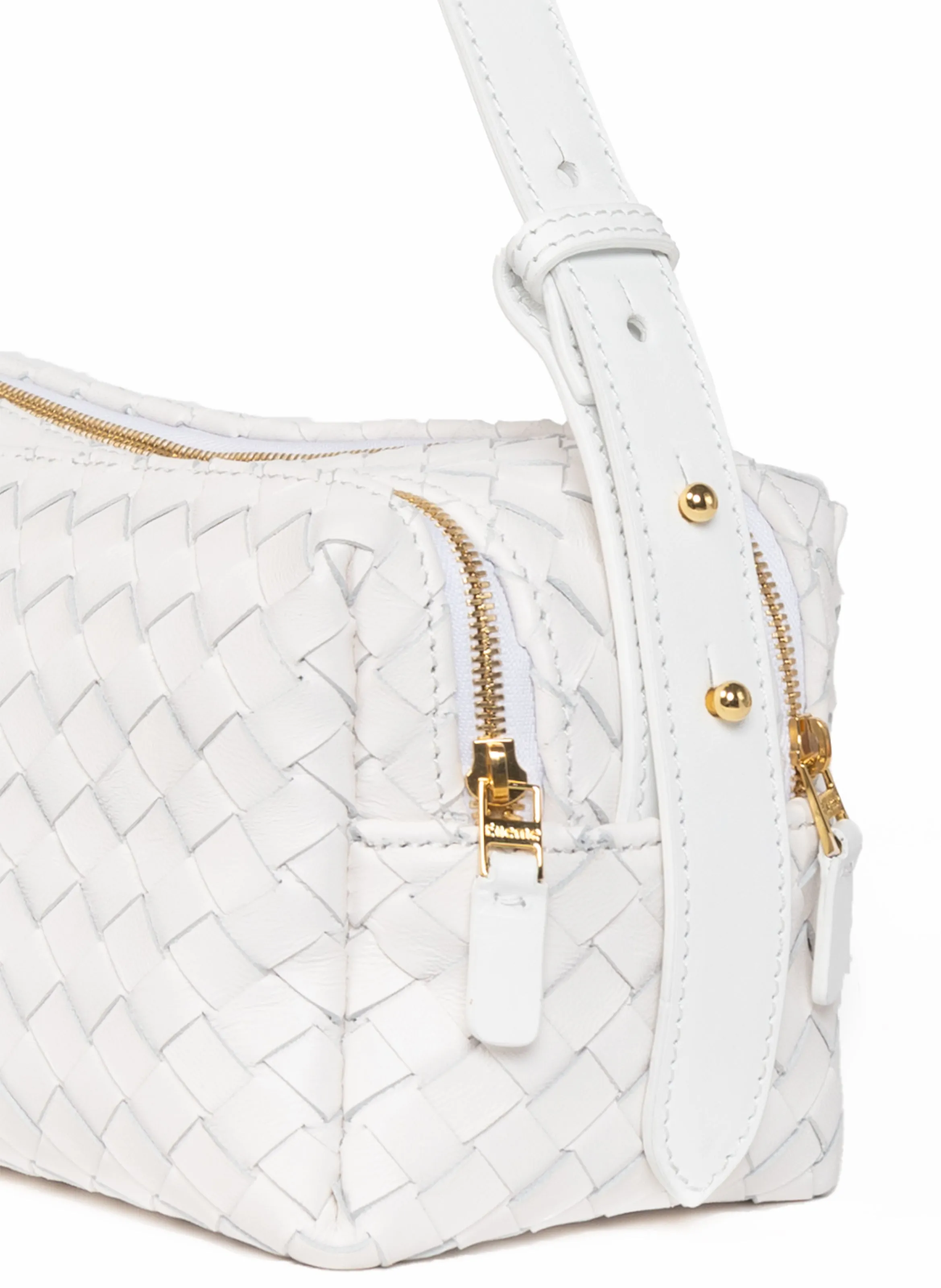 Trousse Woven Leather White sold by Elleme product image thumbnail 5