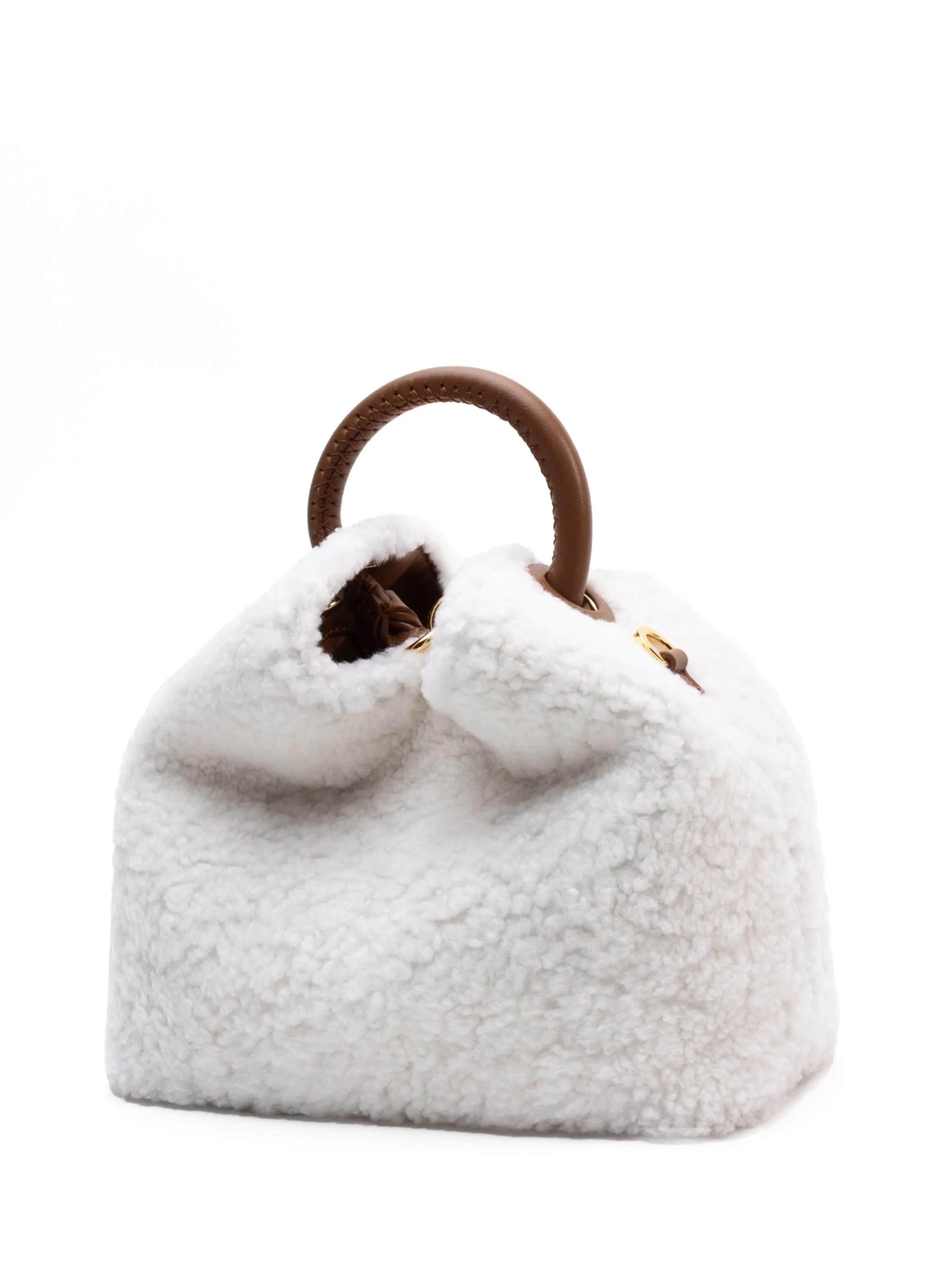 Baozi Shearling Teddy White/Cognac sold by Elleme product image thumbnail 2