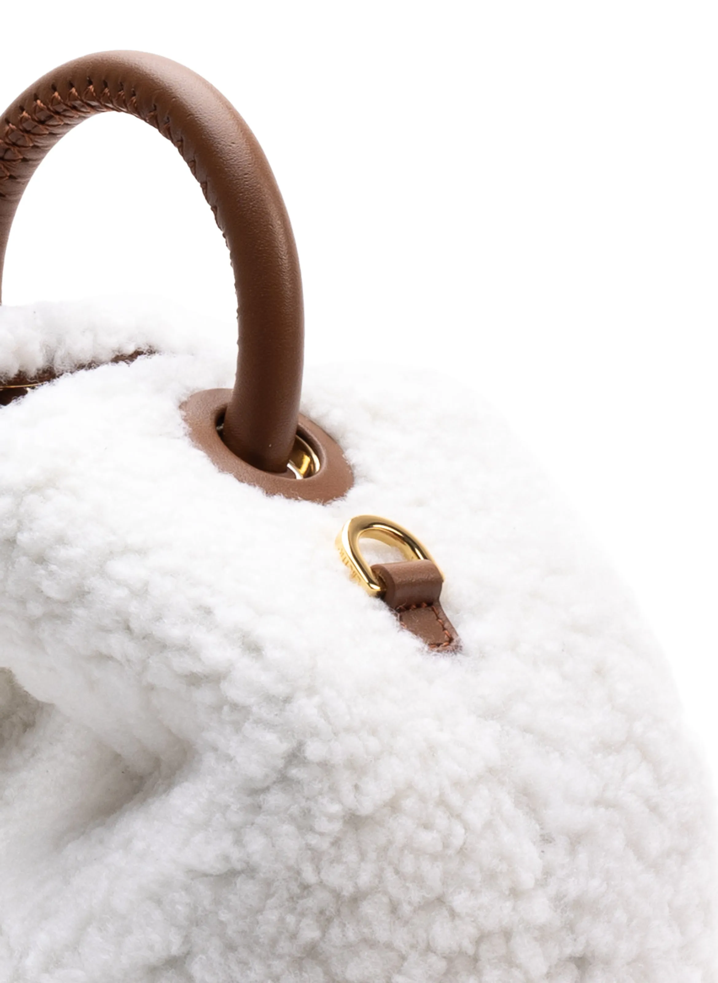 Baozi Shearling Teddy White/Cognac sold by Elleme product image thumbnail 4