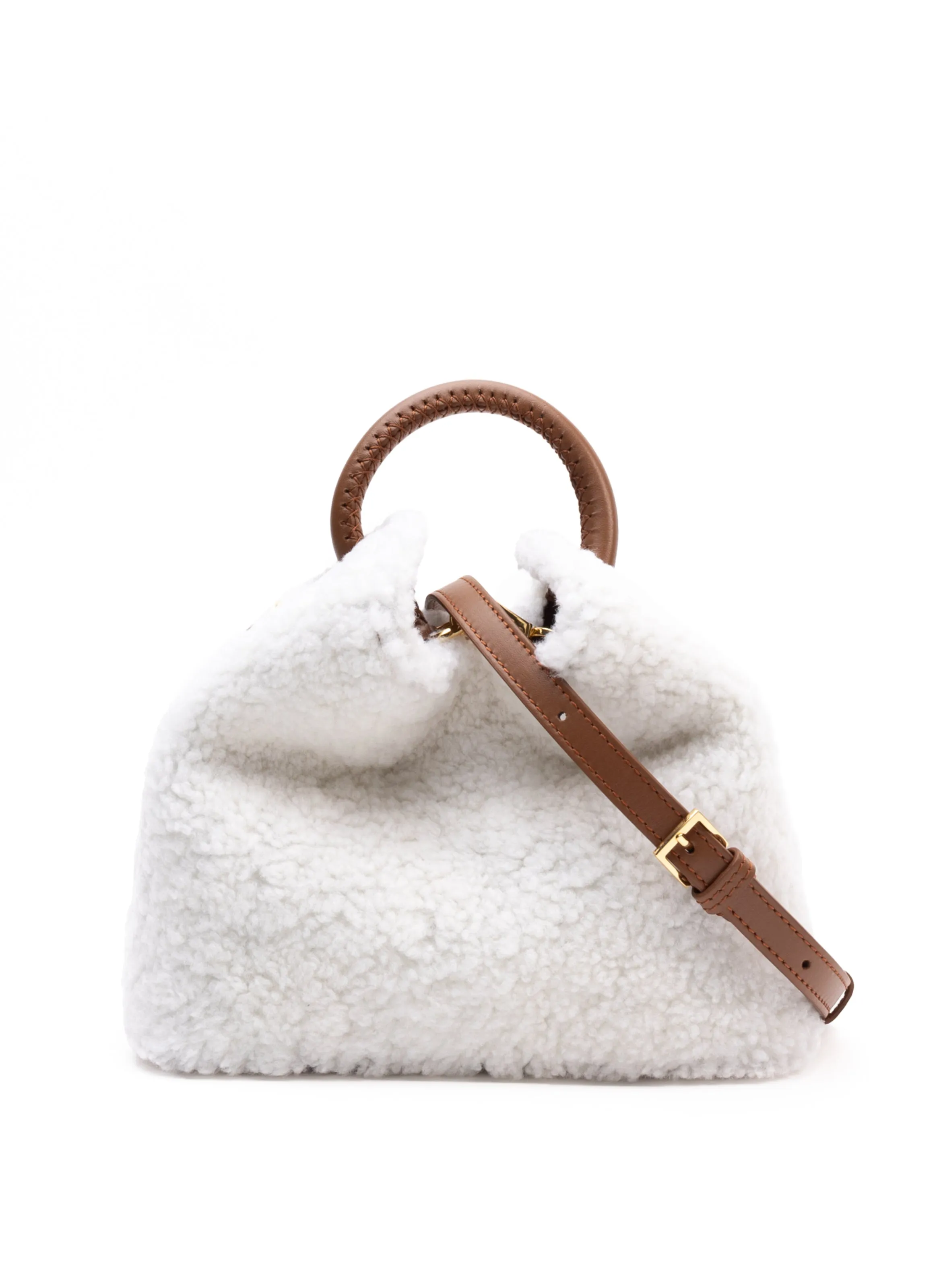Baozi Shearling Teddy White/Cognac sold by Elleme product image thumbnail 3