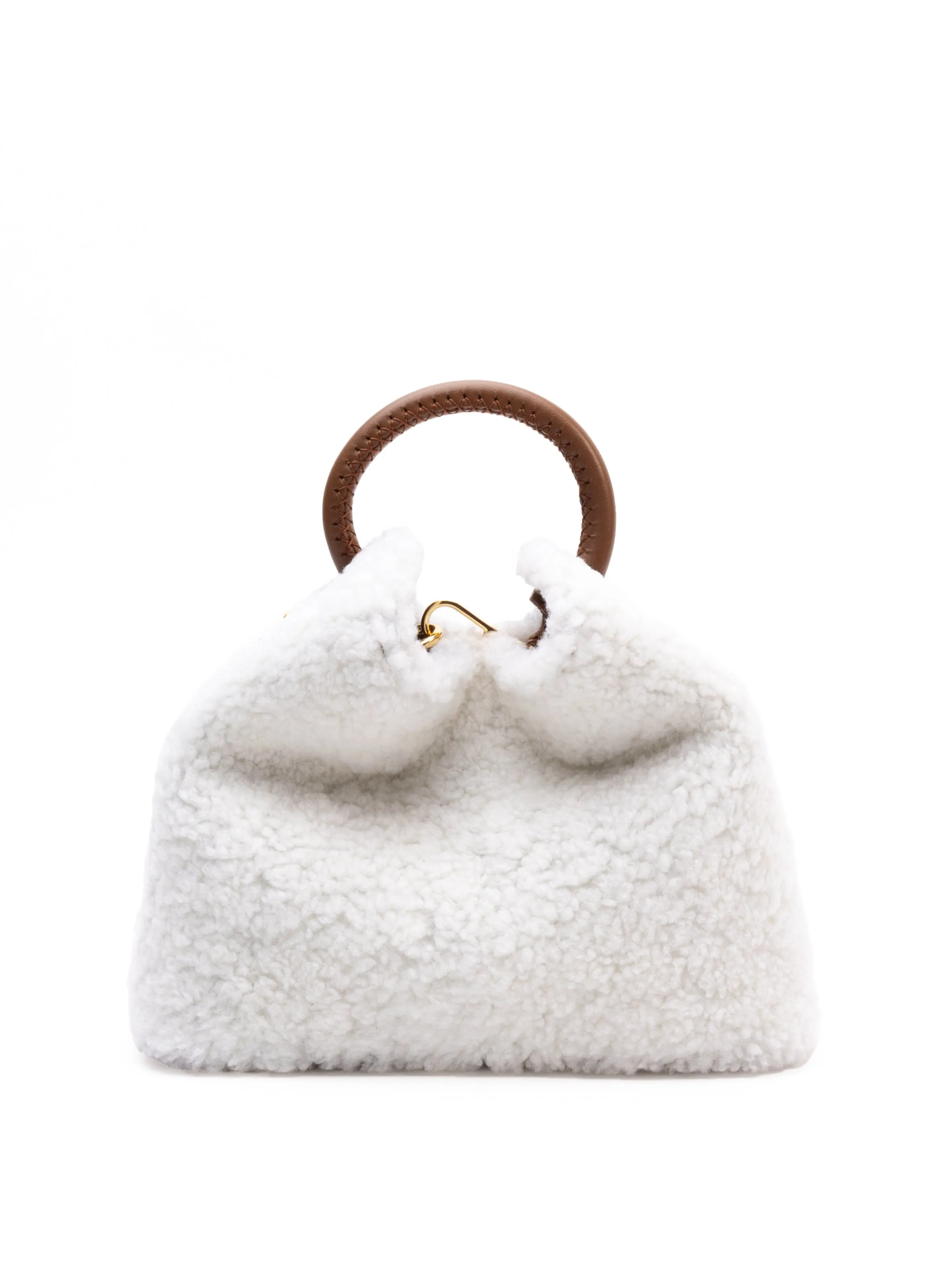 Baozi Shearling Teddy White/Cognac sold by Elleme
