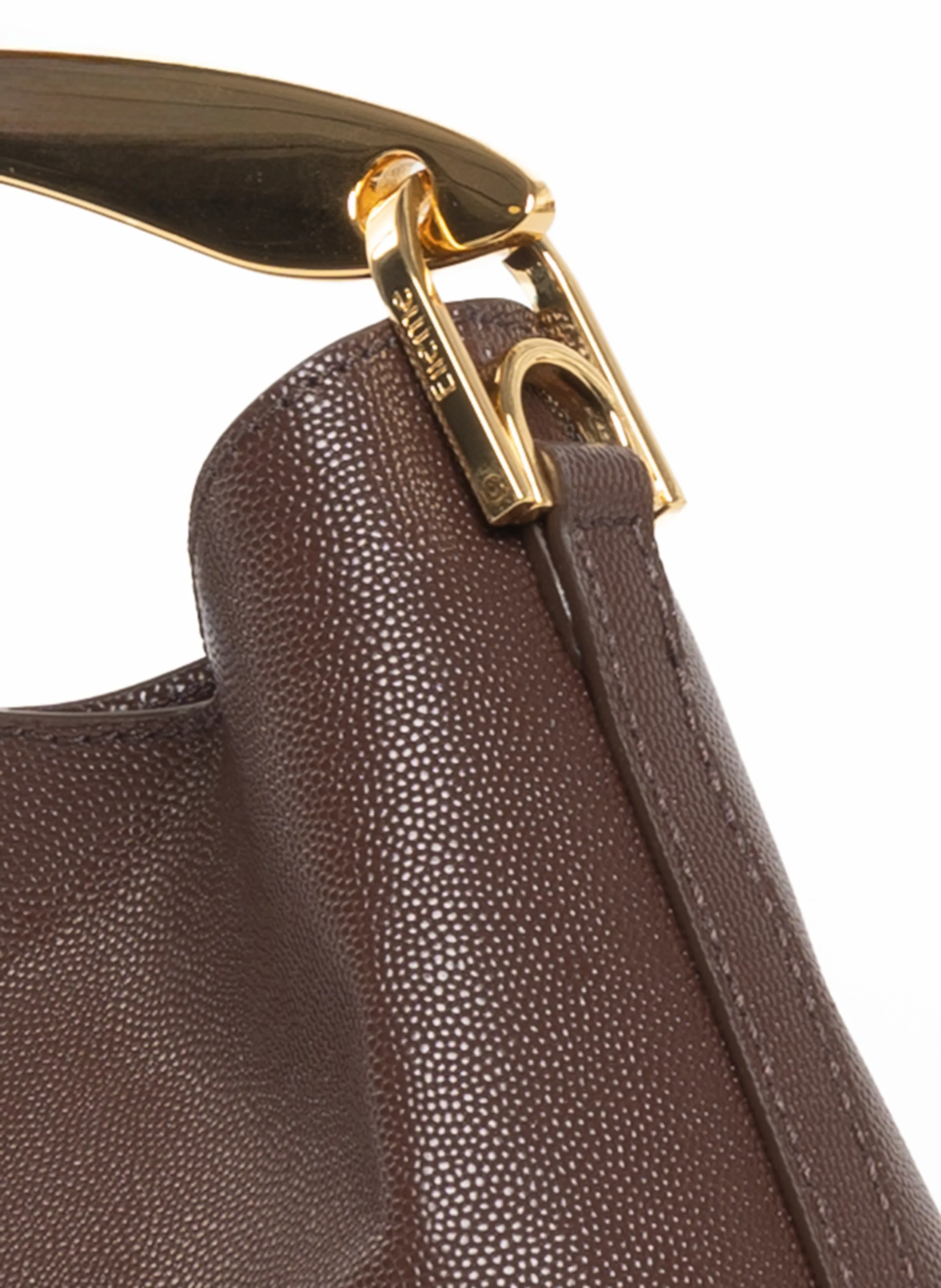 Mini Boomerang Leather Caviar Dark Brown sold by Elleme product image thumbnail 4