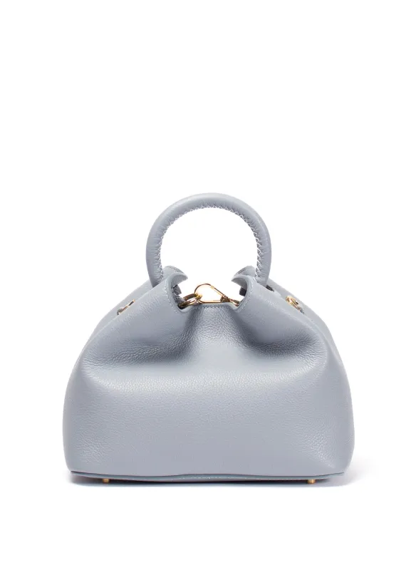 Baozi Pebbled Leather Grey Blue sold by Elleme