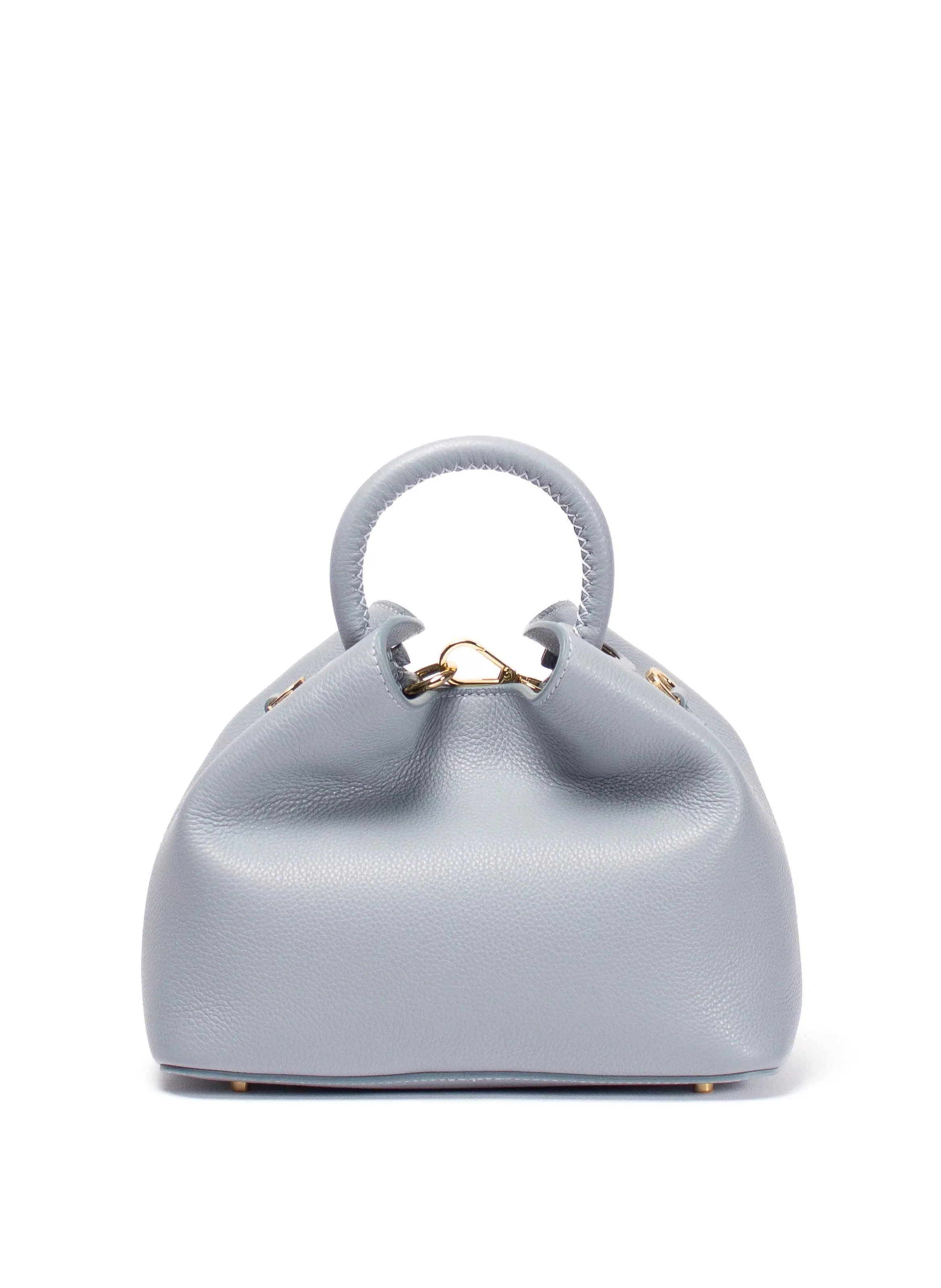 Baozi Pebbled Leather Grey Blue sold by Elleme