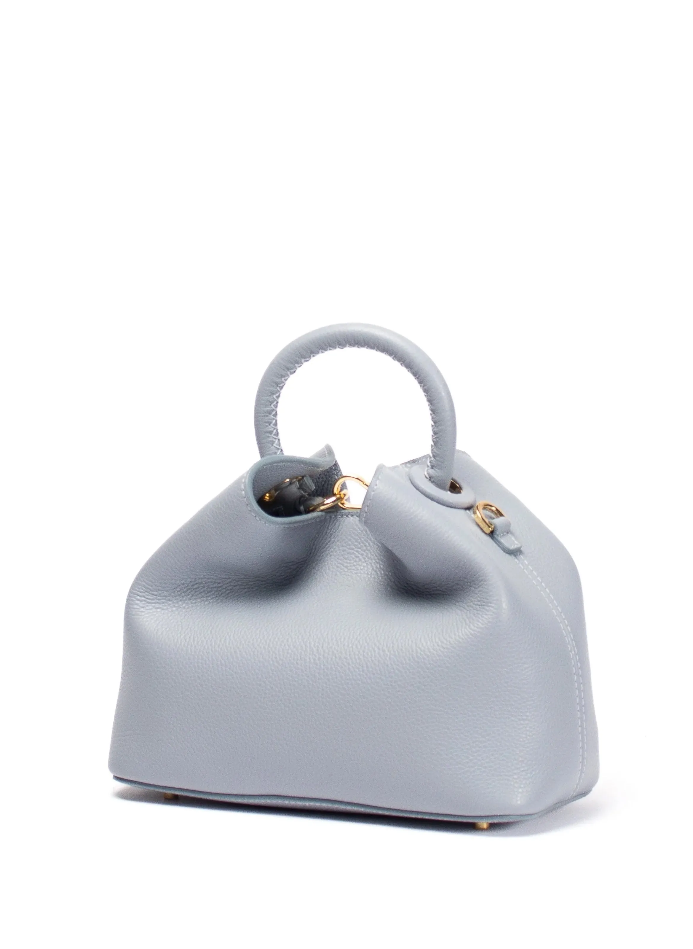 Baozi Pebbled Leather Grey Blue sold by Elleme product image thumbnail 3