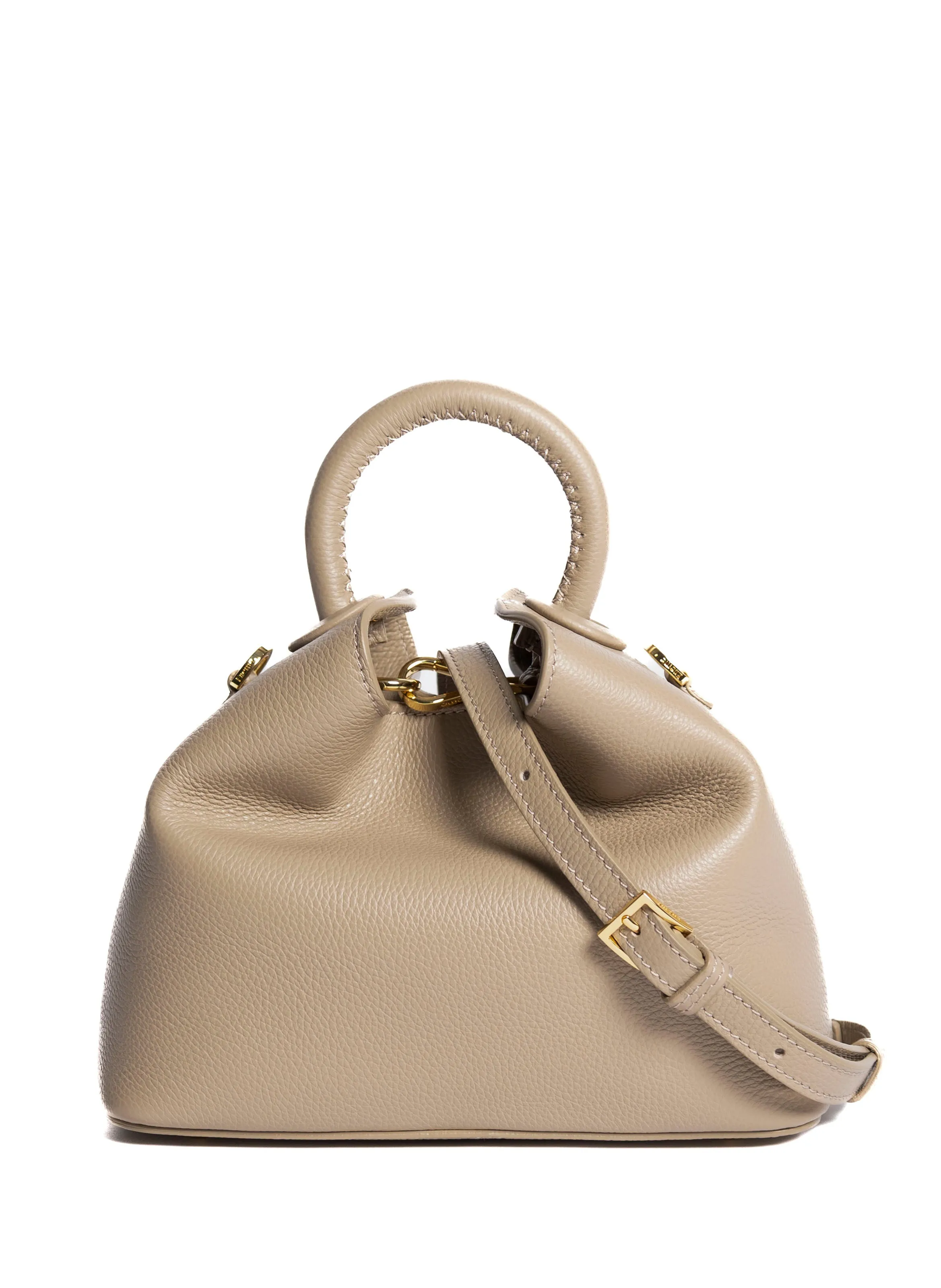 Baozi Pebbled Leather Taupe sold by Elleme product image thumbnail 4