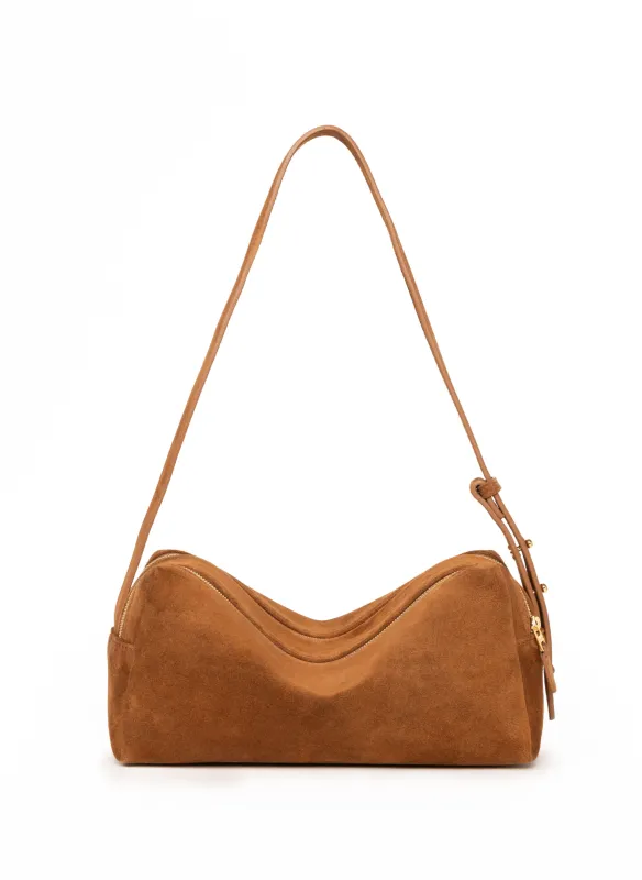 Trousse Suede Cognac sold by Elleme