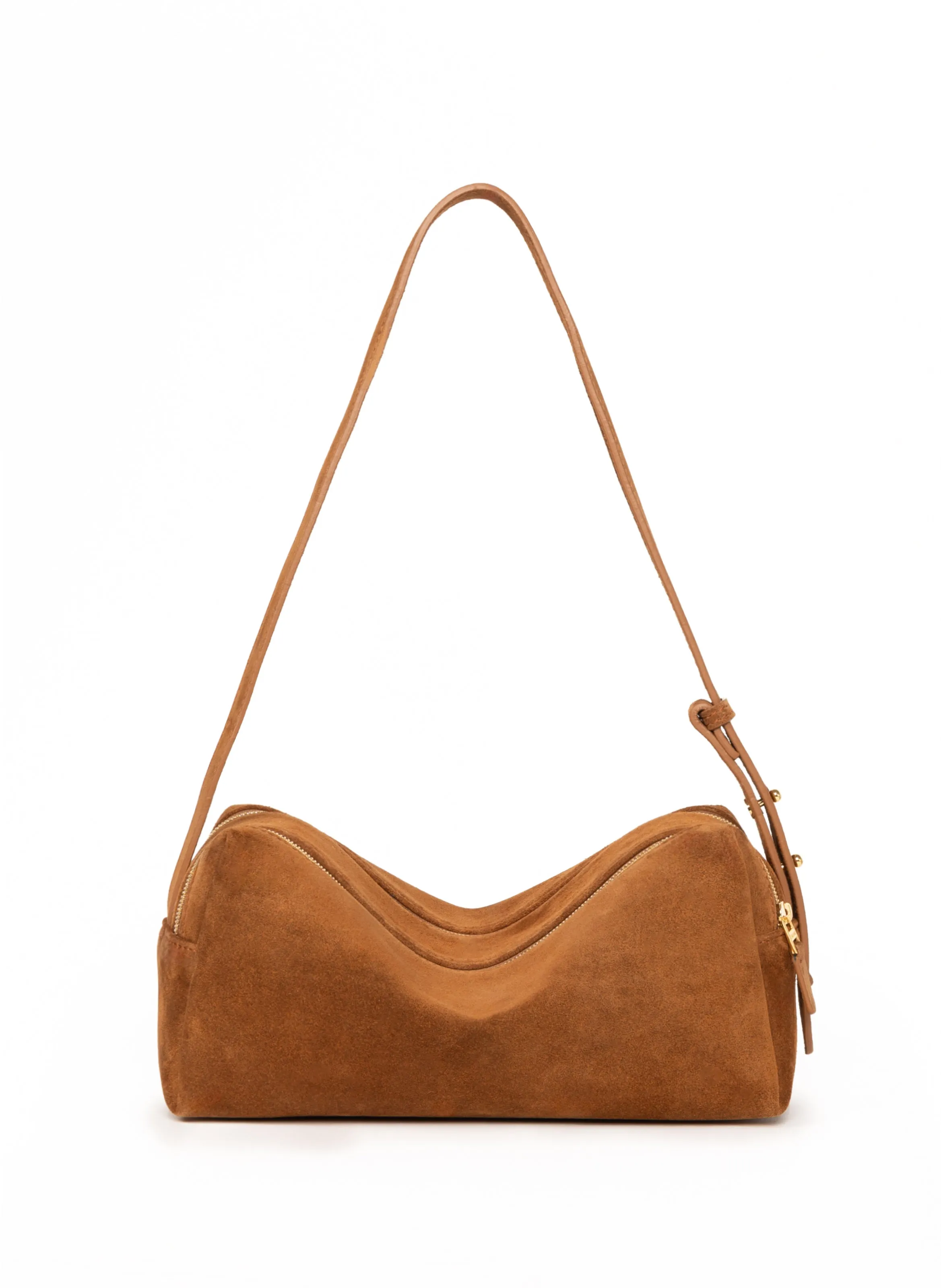 Trousse Suede Cognac sold by Elleme