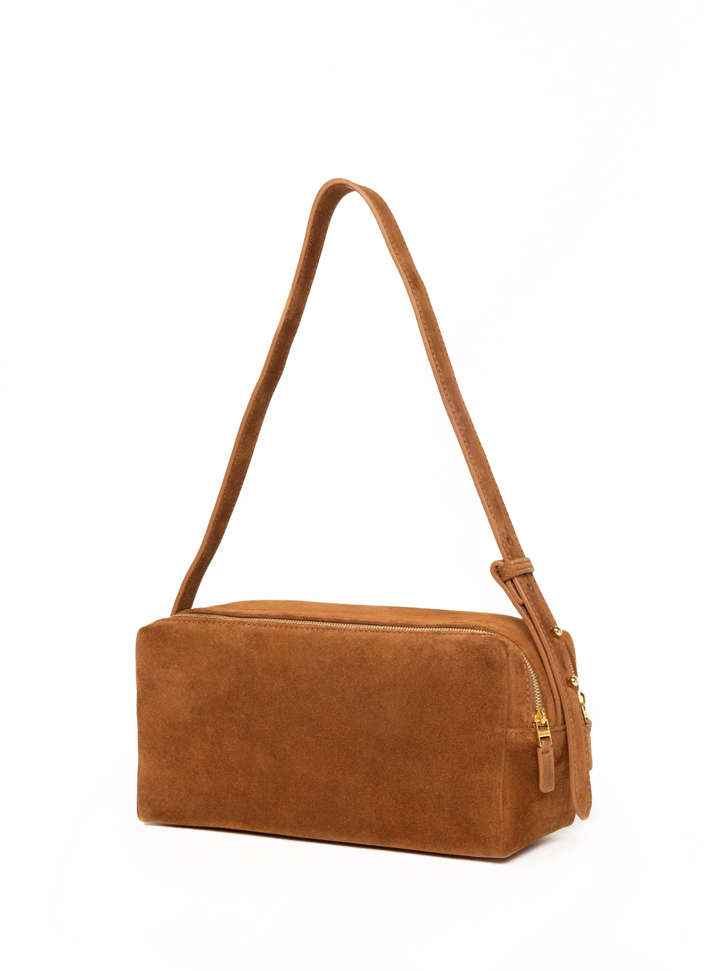 Trousse Suede Cognac sold by Elleme product image thumbnail 3