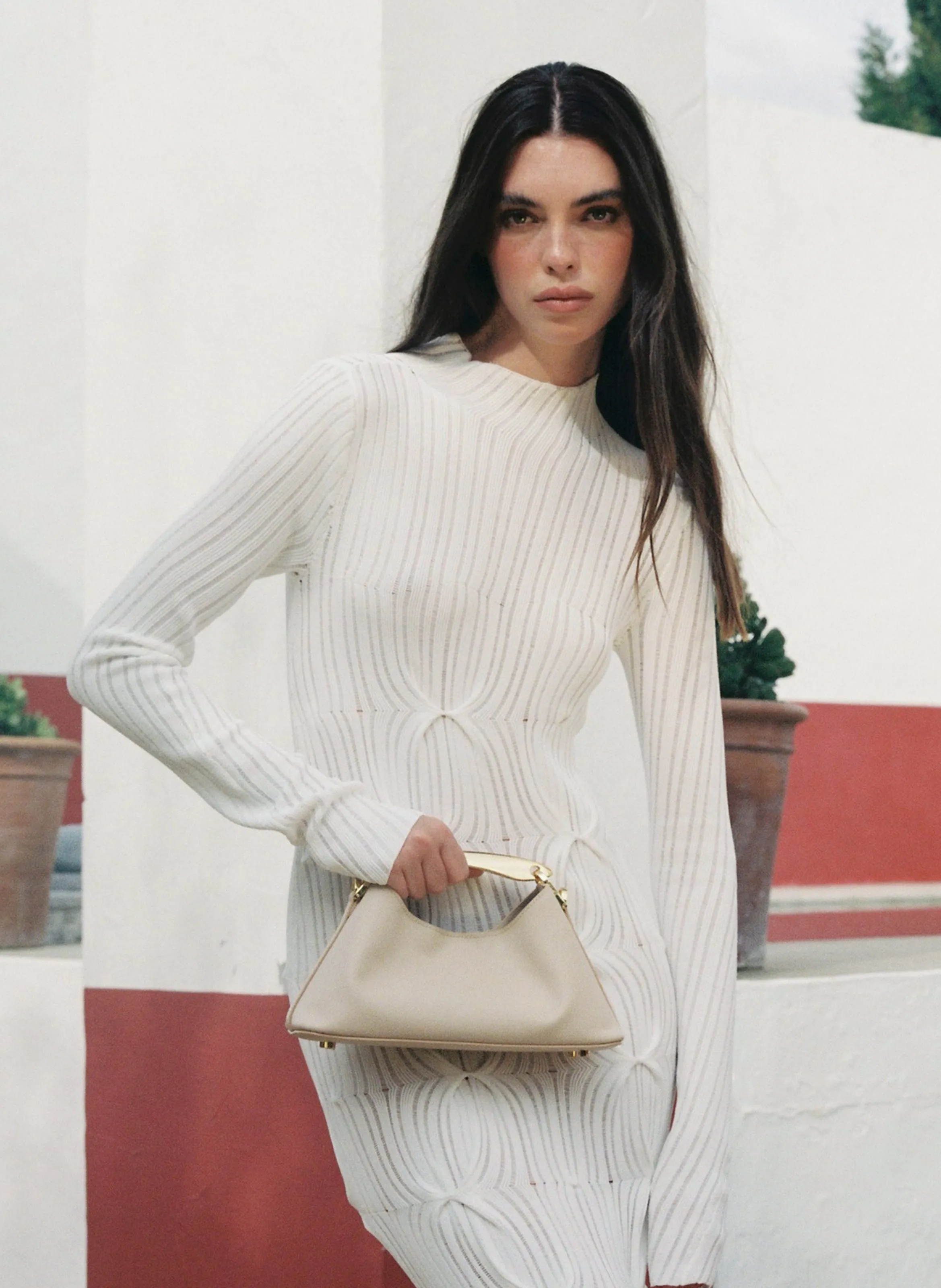 Mini Boomerang Caviar Leather Nude sold by Elleme product image thumbnail 2