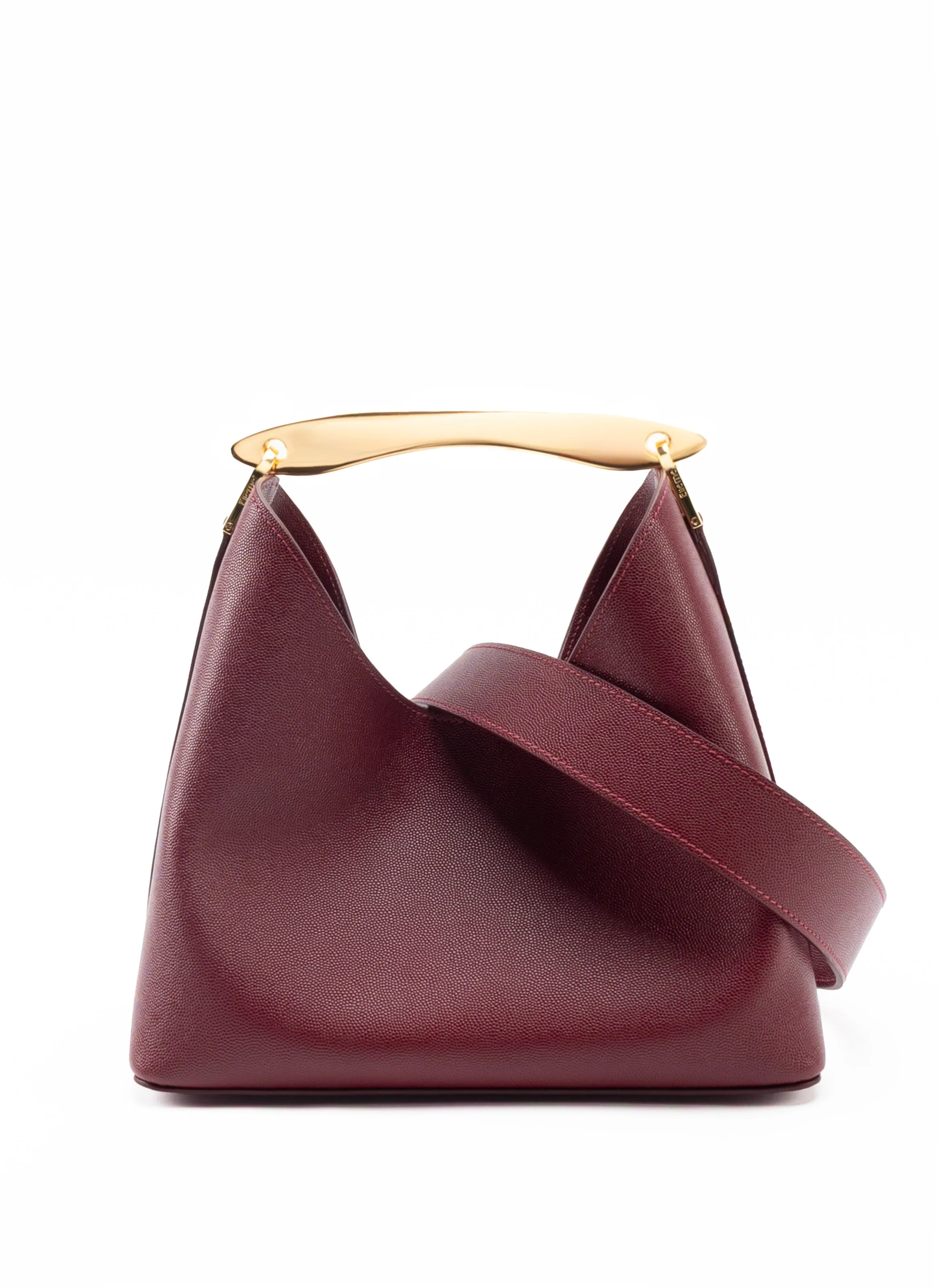 Boomerang Caviar Leather Burgundy sold by Elleme product image thumbnail 4