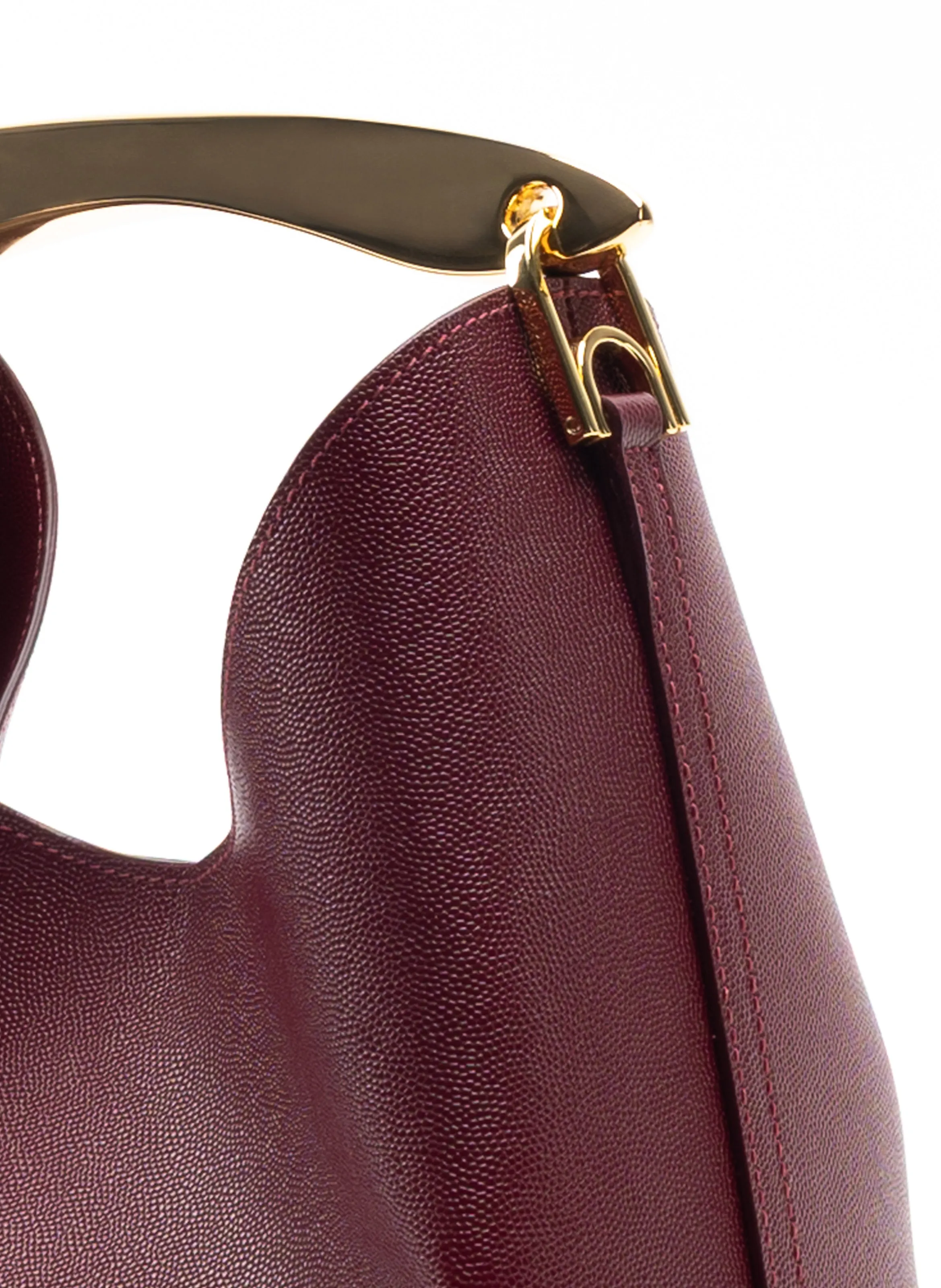 Boomerang Caviar Leather Burgundy sold by Elleme product image thumbnail 5