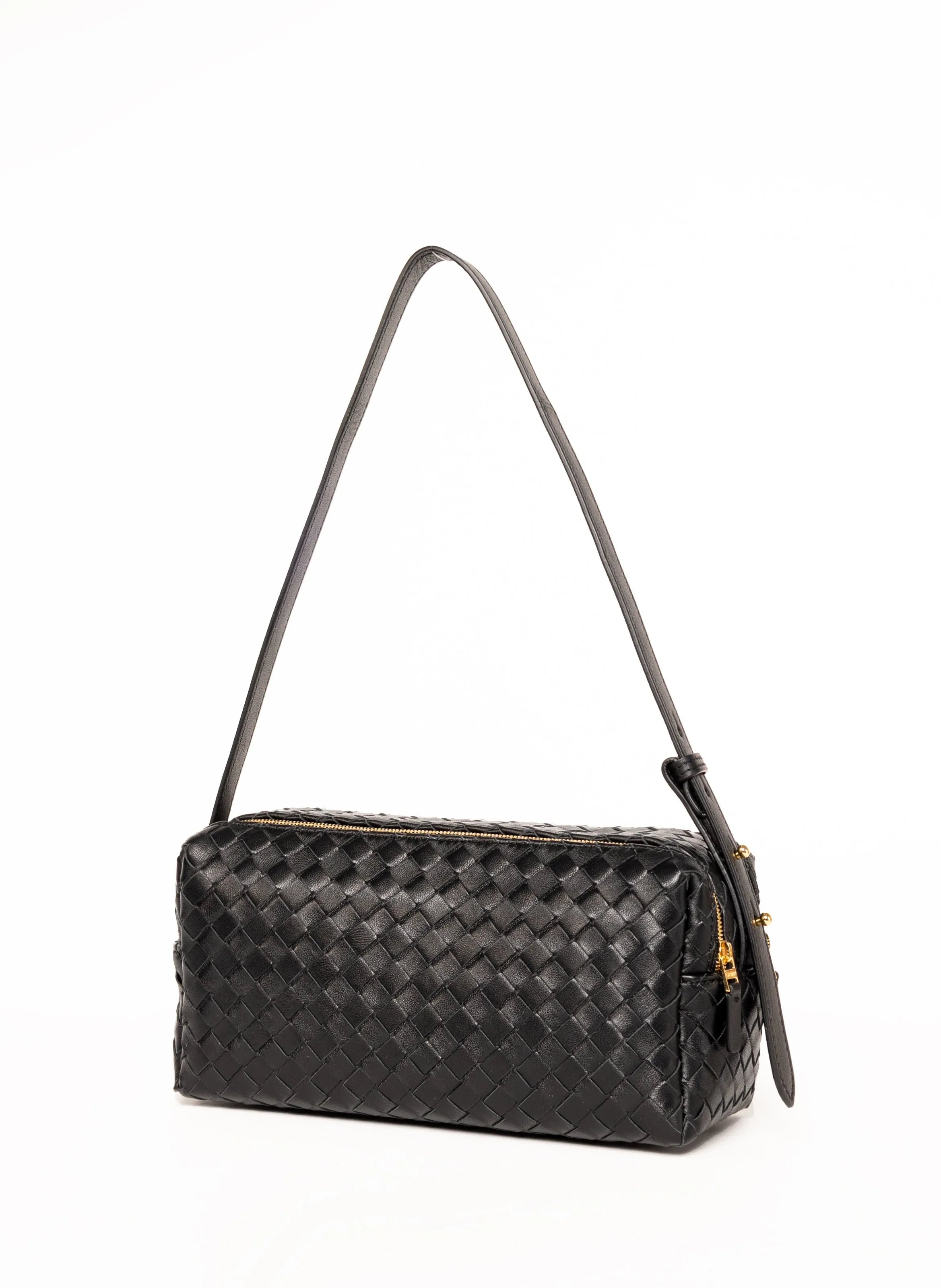Trousse Woven Leather Black sold by Elleme product image thumbnail 3