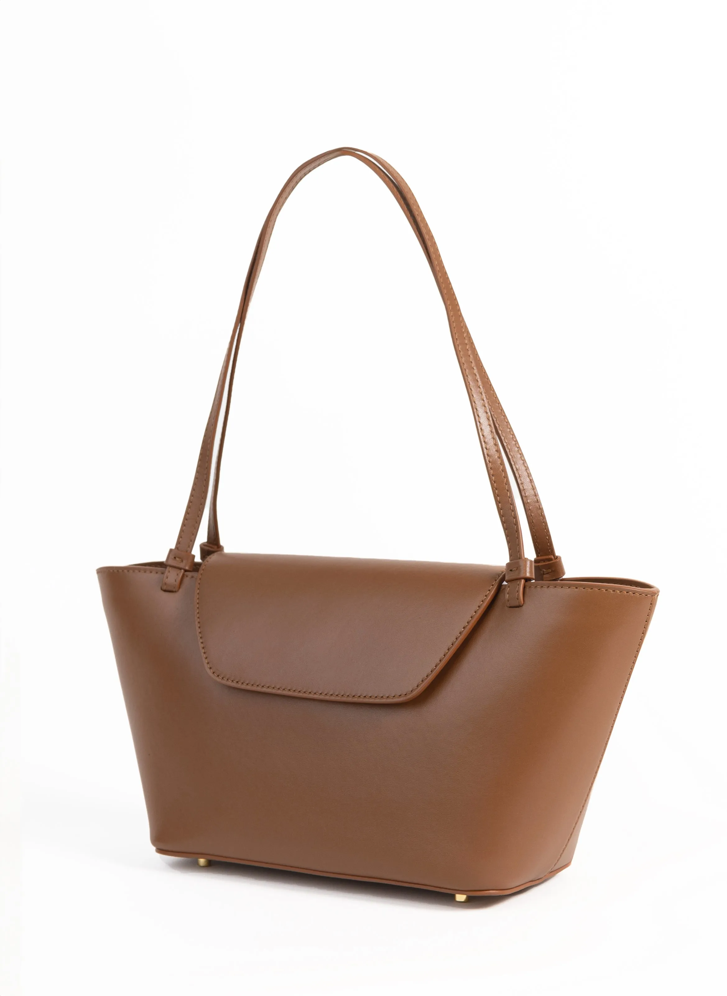 Courrier Tote Leather Cognac sold by Elleme product image thumbnail 3