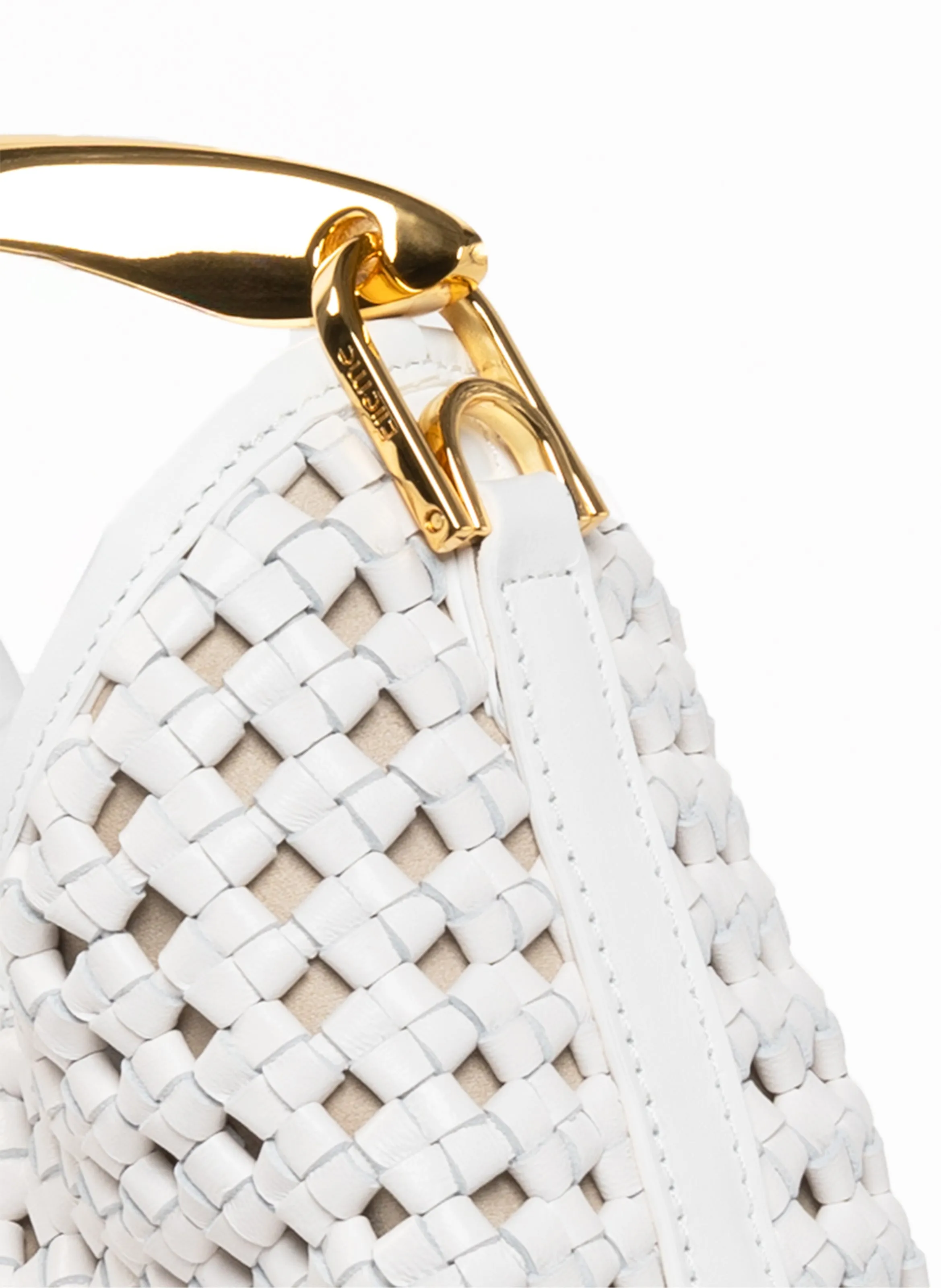 Small Boomerang Woven Leather White sold by Elleme product image thumbnail 5