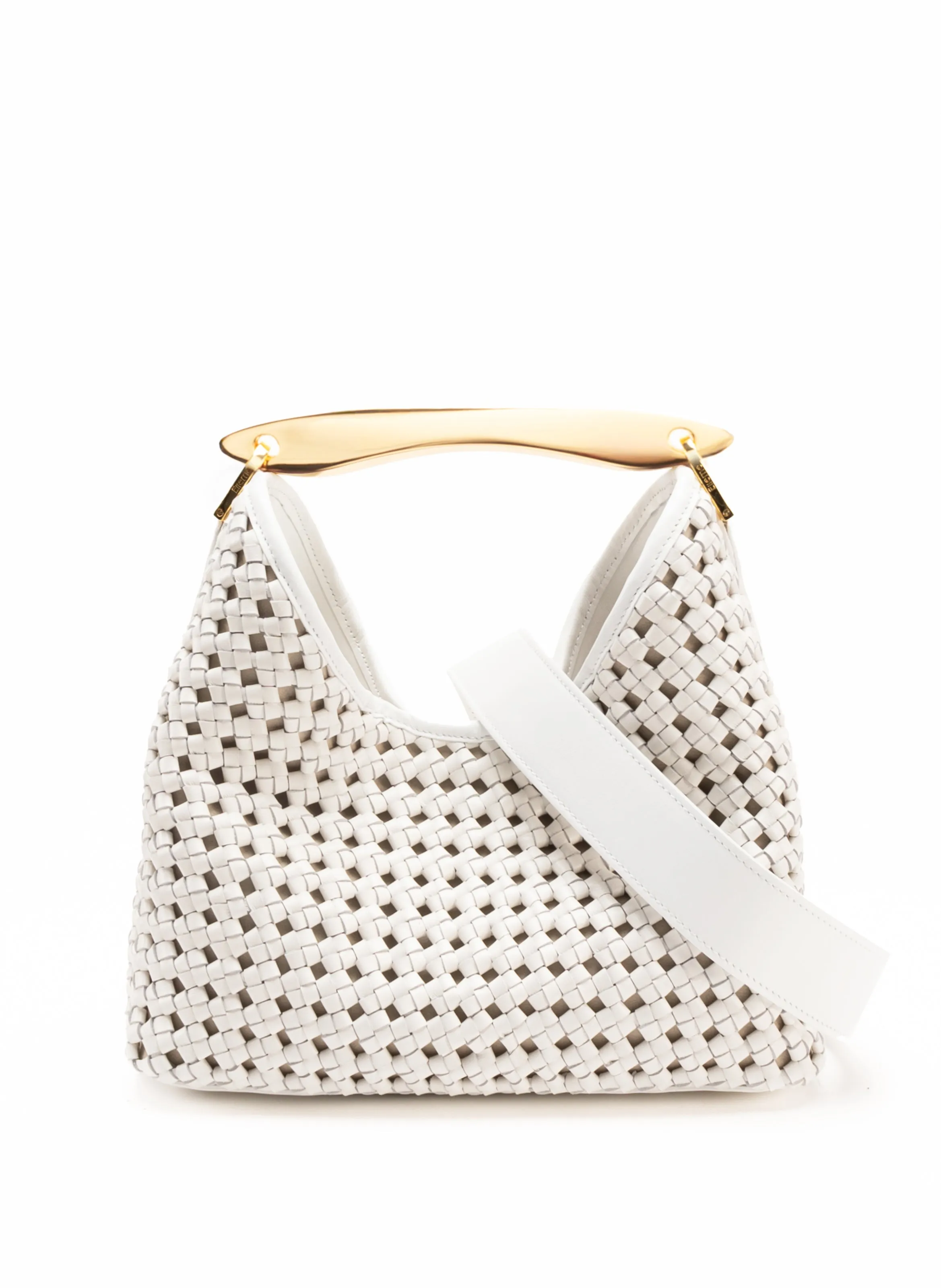 Boomerang Woven Leather White sold by Elleme product image thumbnail 4