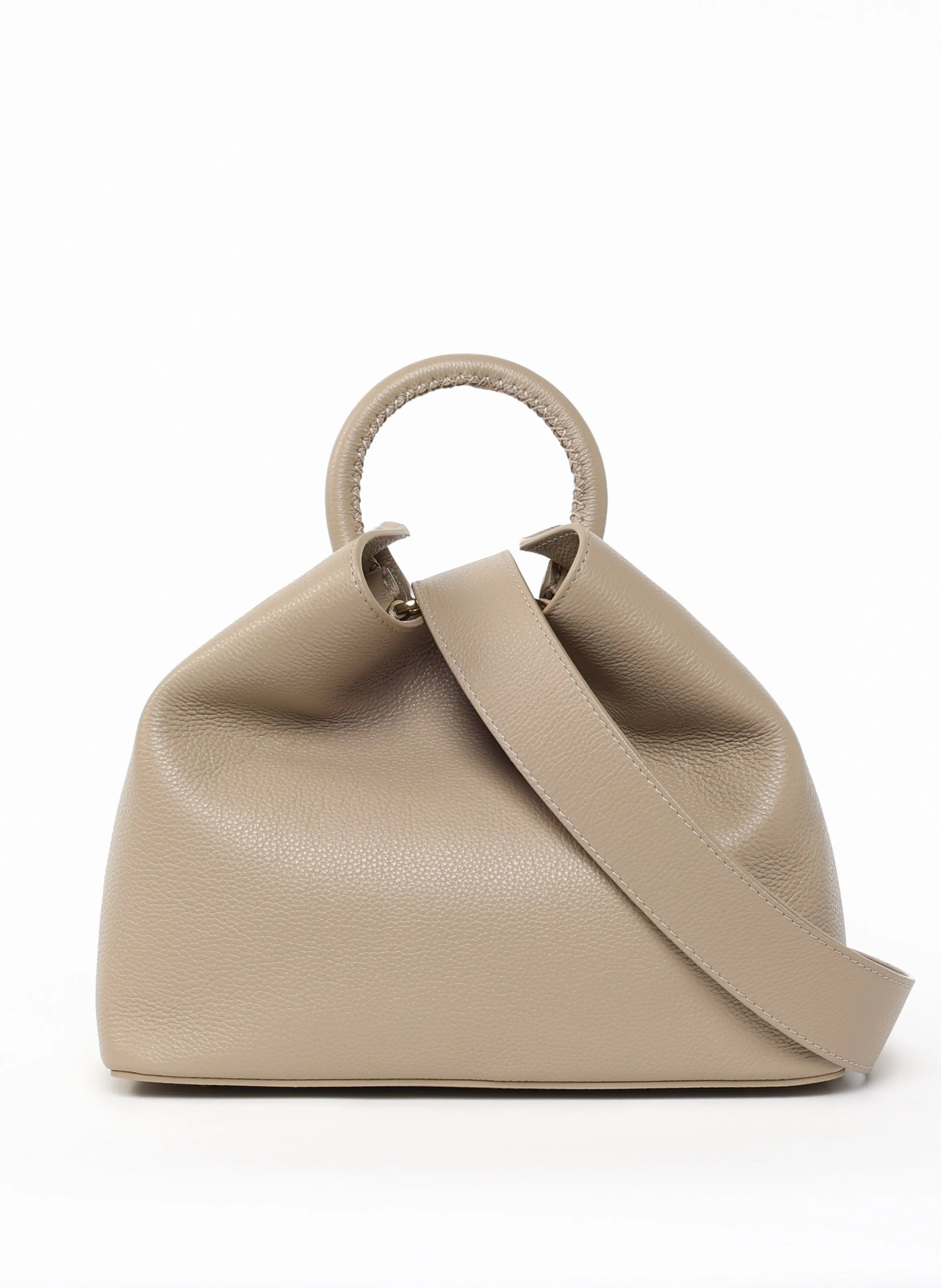 Raisin Pebbled Leather Taupe sold by Elleme product image thumbnail 4