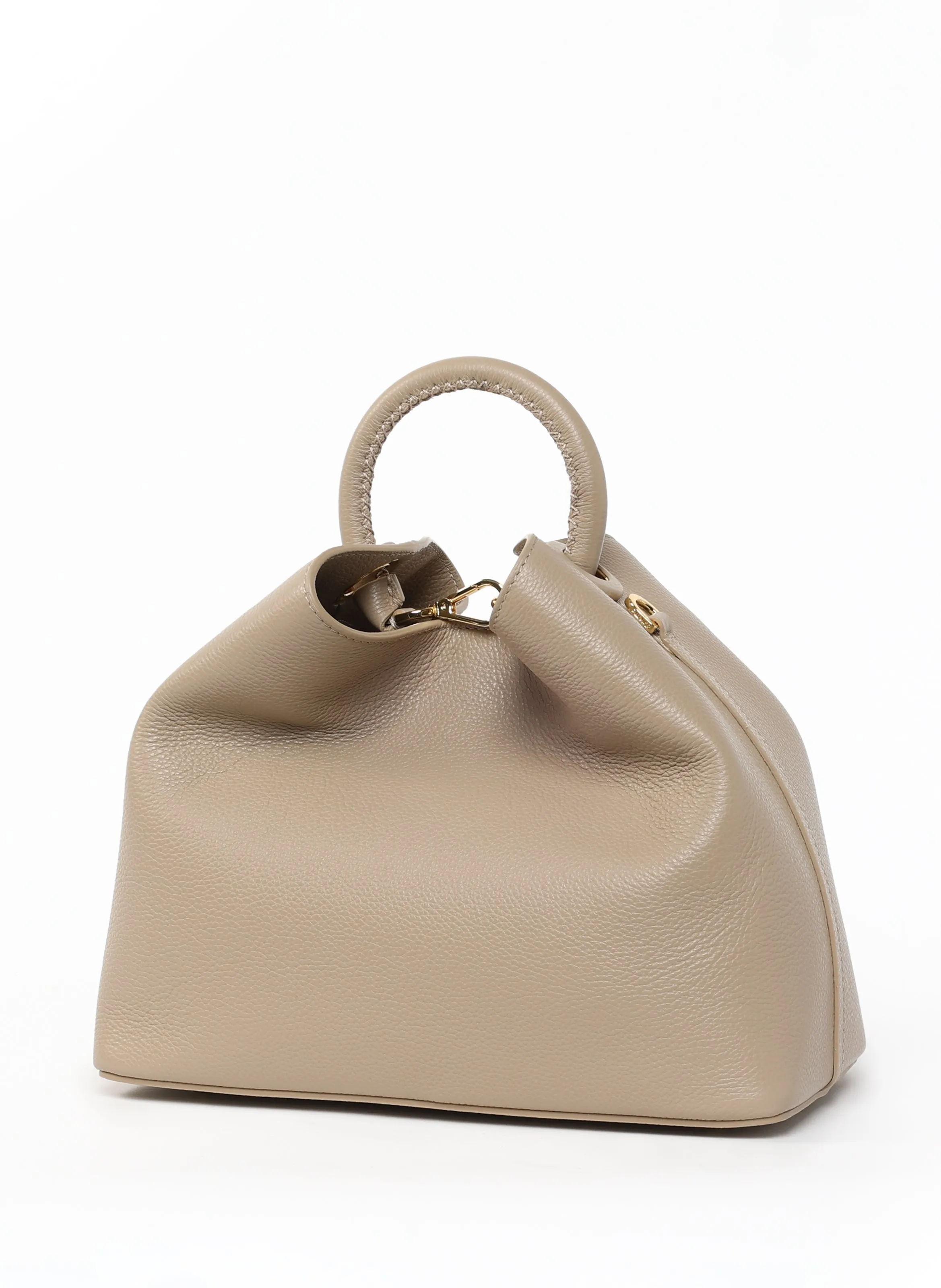 Raisin Pebbled Leather Taupe sold by Elleme product image thumbnail 3