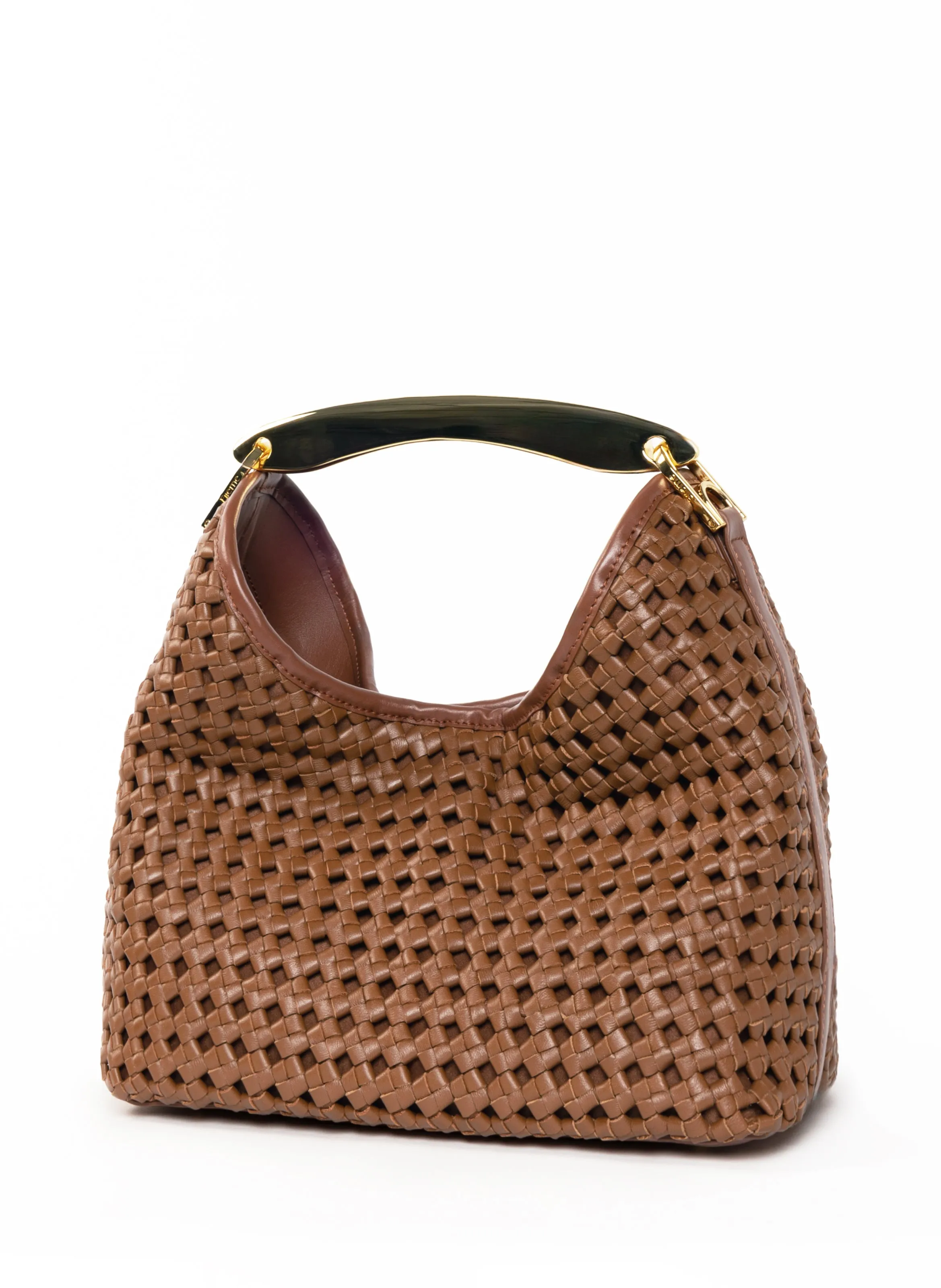 Boomerang Woven Leather Cognac sold by Elleme product image thumbnail 3