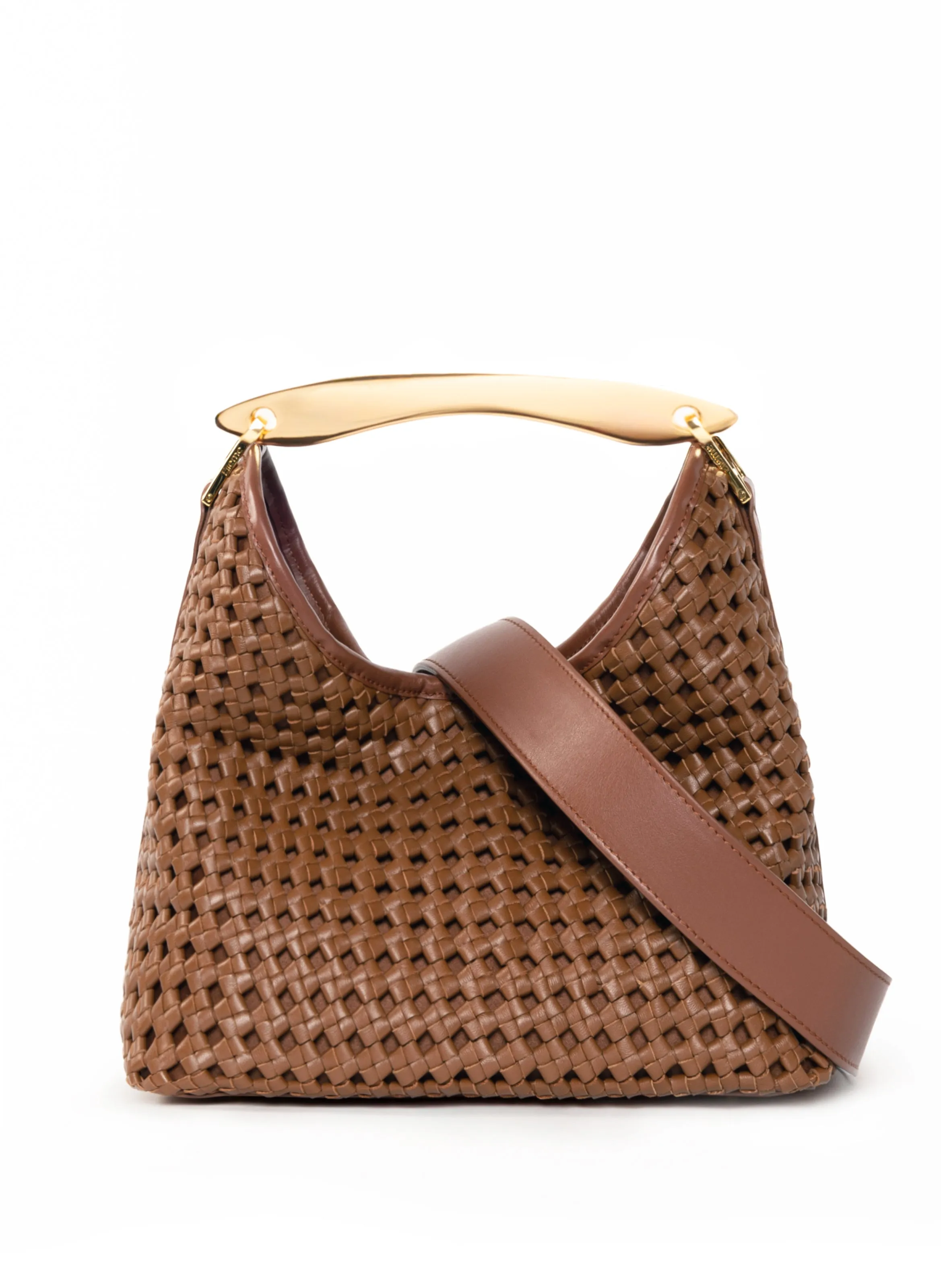 Boomerang Woven Leather Cognac sold by Elleme product image thumbnail 4