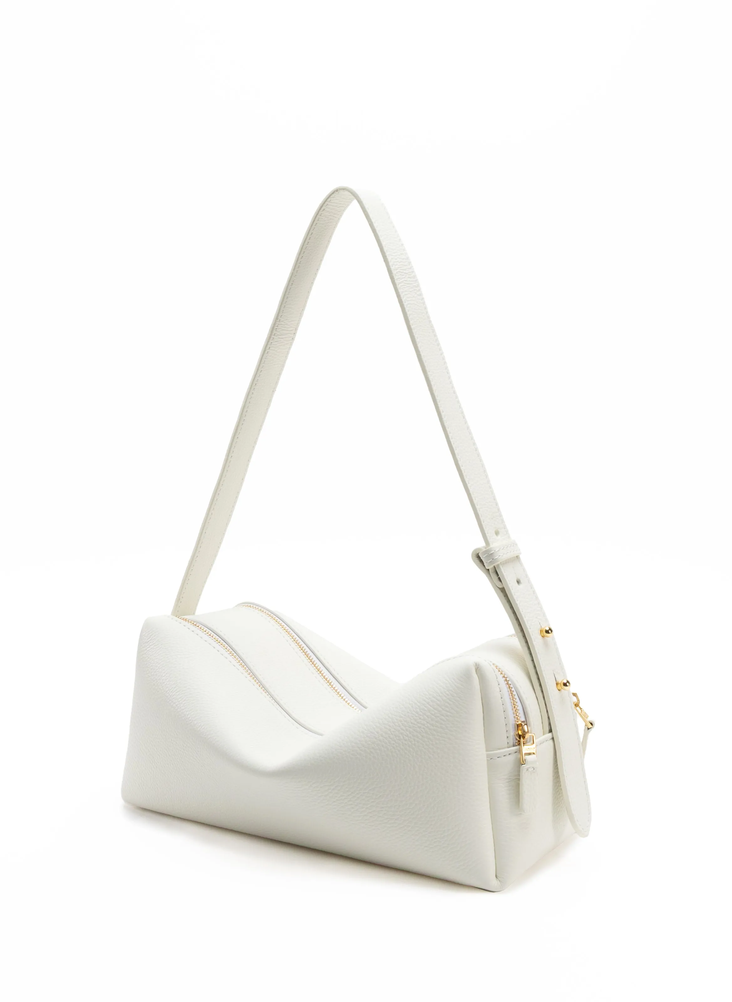 Trousse Pebbled Leather White sold by Elleme product image thumbnail 3