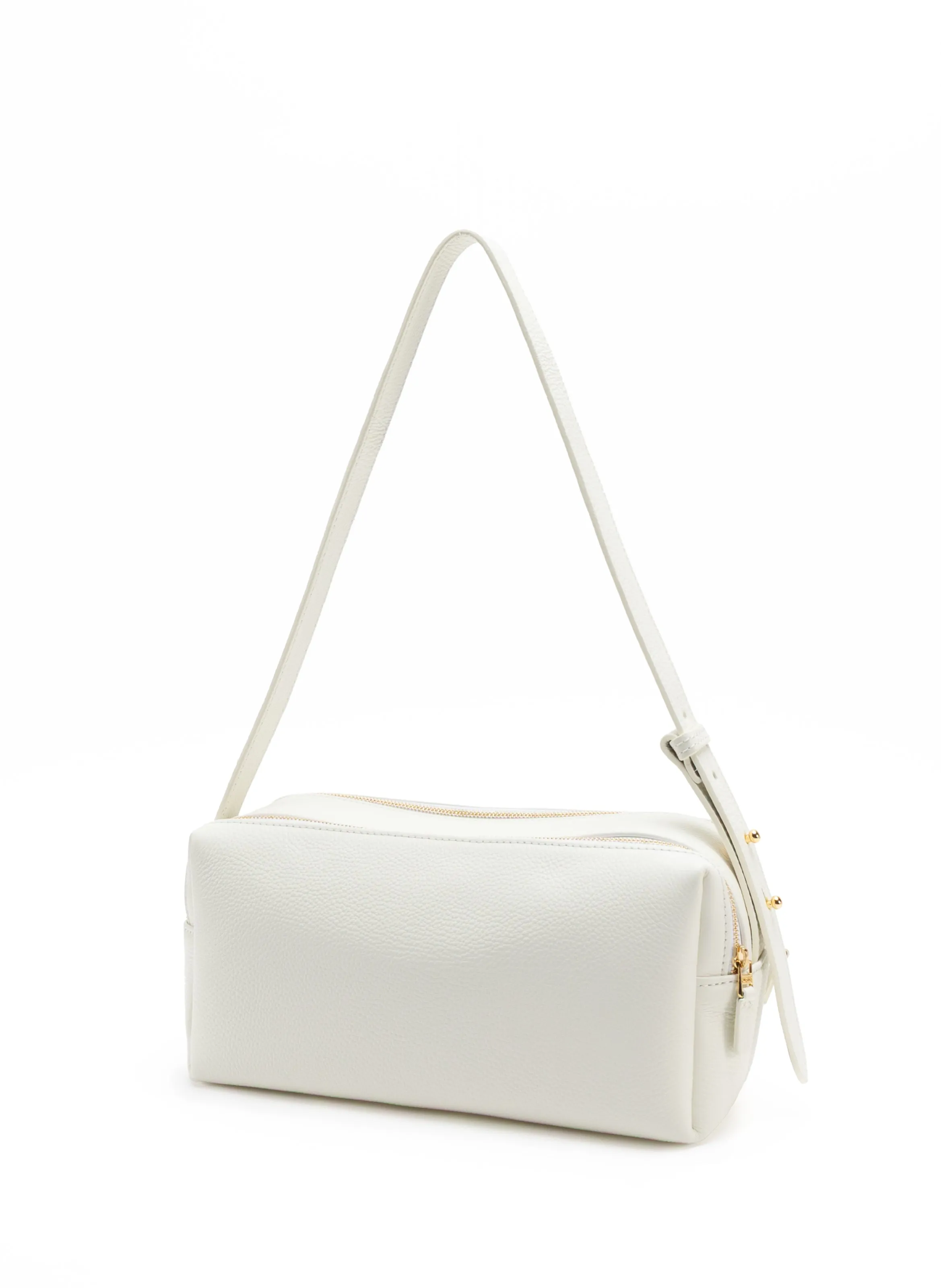 Trousse Pebbled Leather White sold by Elleme product image thumbnail 4