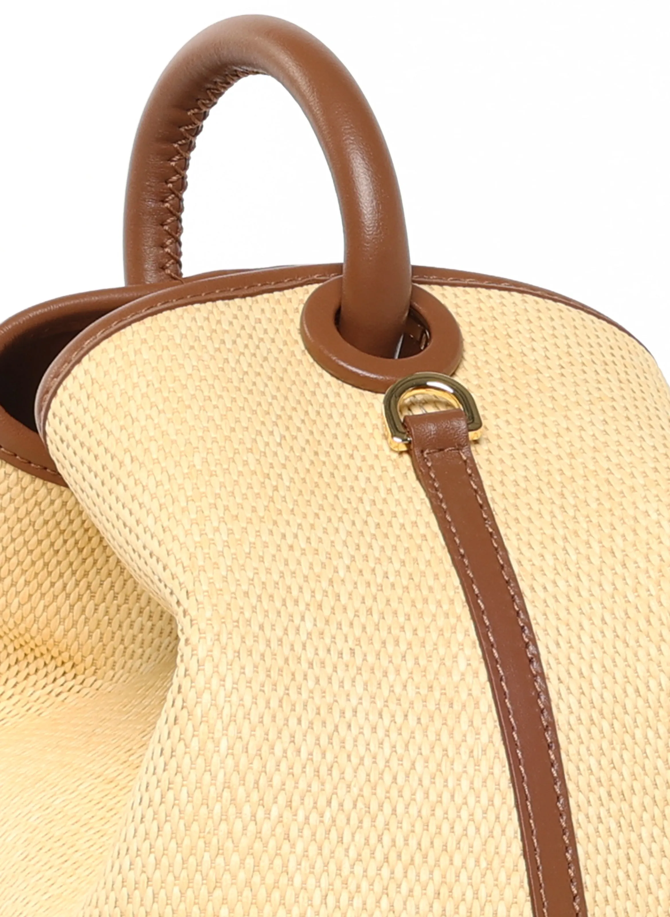 Raisin Raffia/Leather Natural/Cognac sold by Elleme product image thumbnail 5