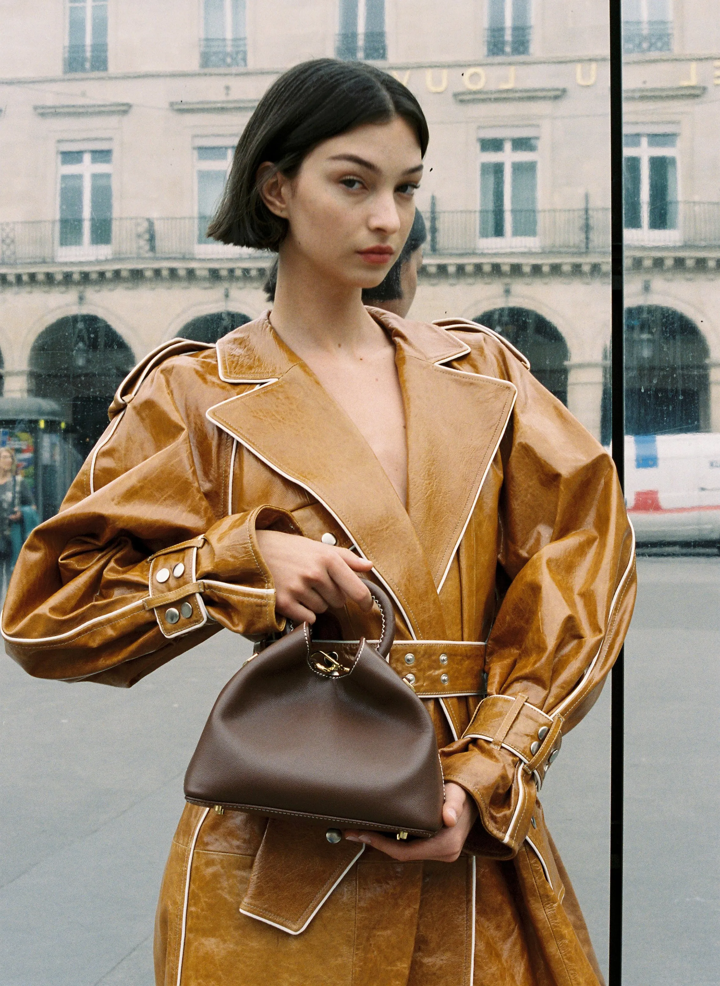 Baozi Caviar Leather Brown sold by Elleme product image thumbnail 2