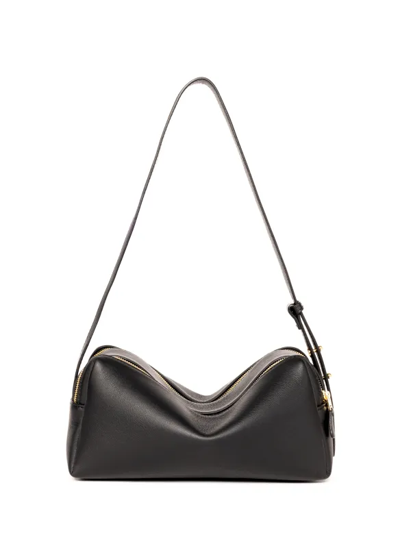 Trousse Pebbled Leather Black sold by Elleme