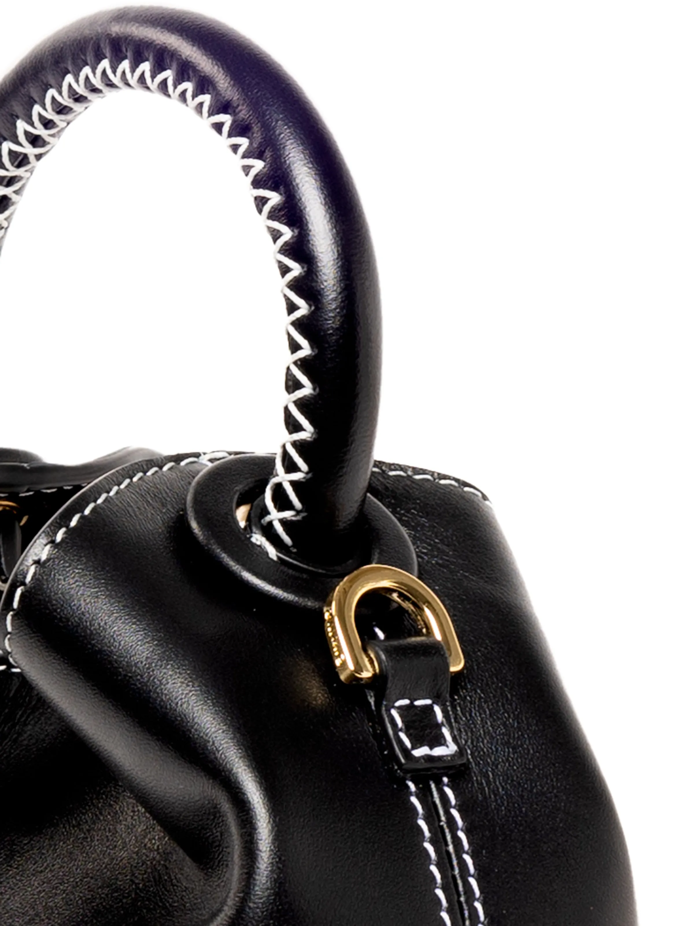 Madeleine Leather Black/White Stitching sold by Elleme product image thumbnail 5