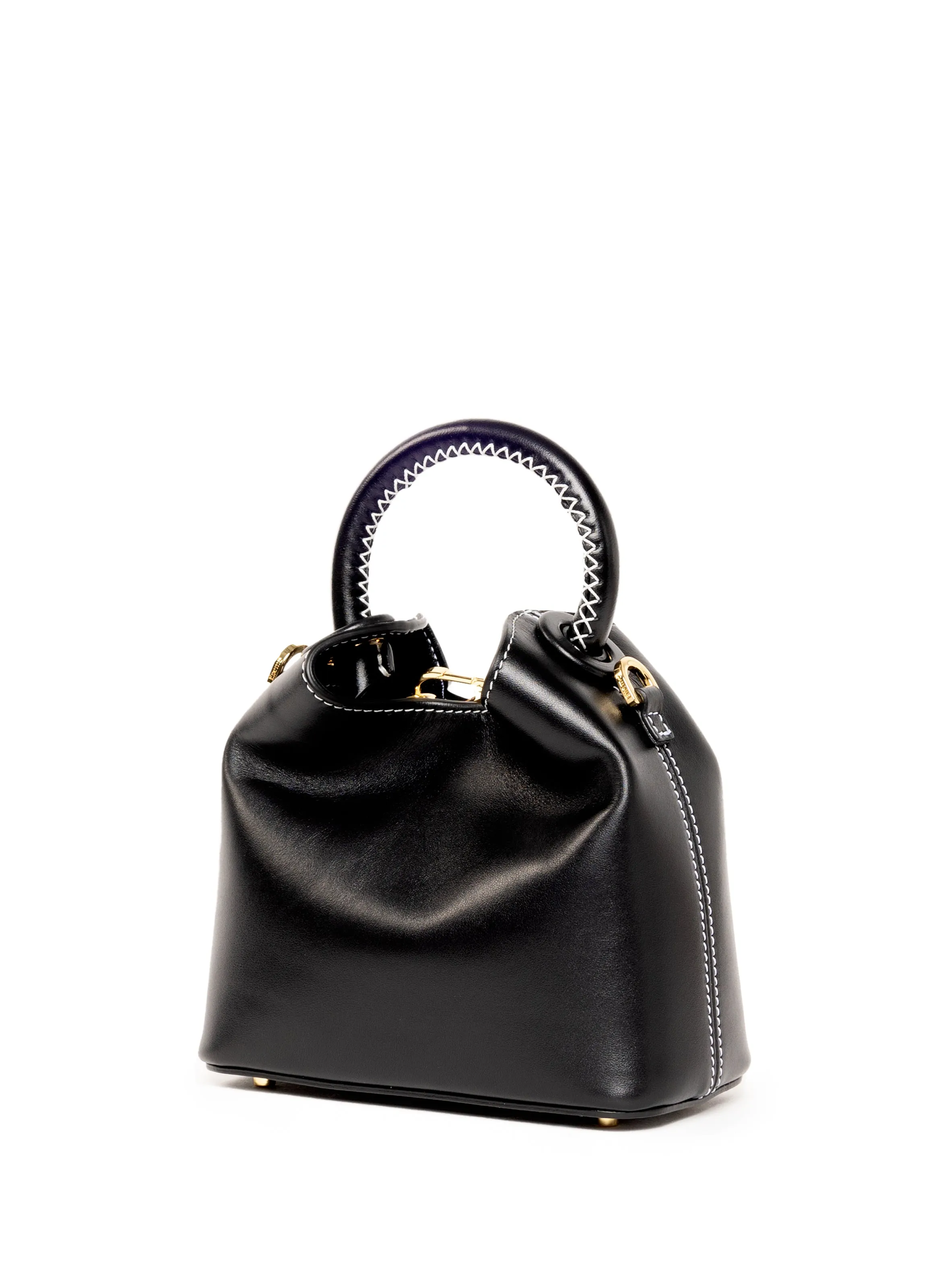 Madeleine Leather Black/White Stitching sold by Elleme product image thumbnail 3