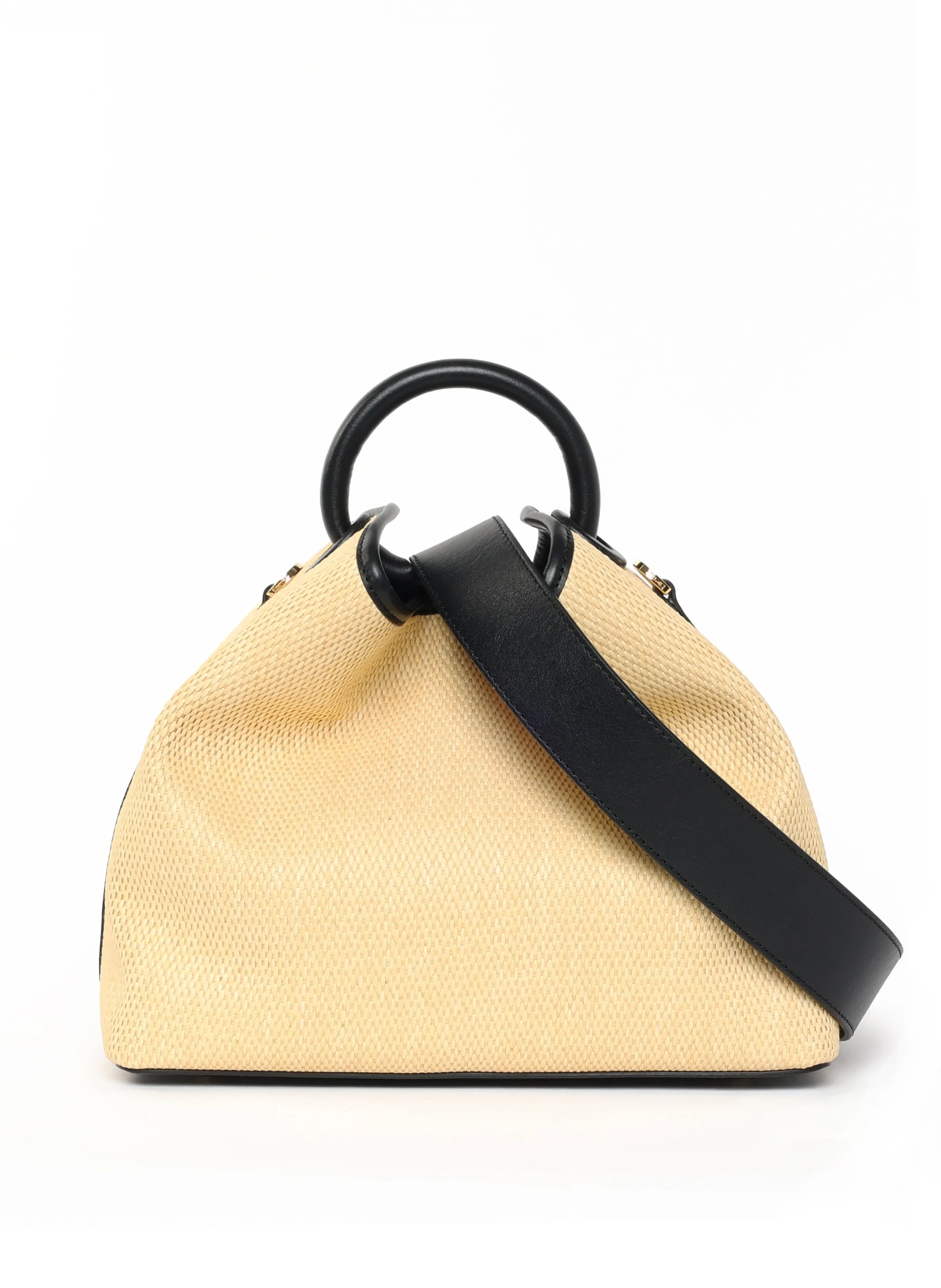 Raisin Raffia/Leather Natural/Black sold by Elleme product image thumbnail 4