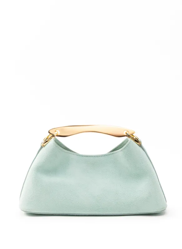 Mini Boomerang Suede Turquoise sold by Elleme