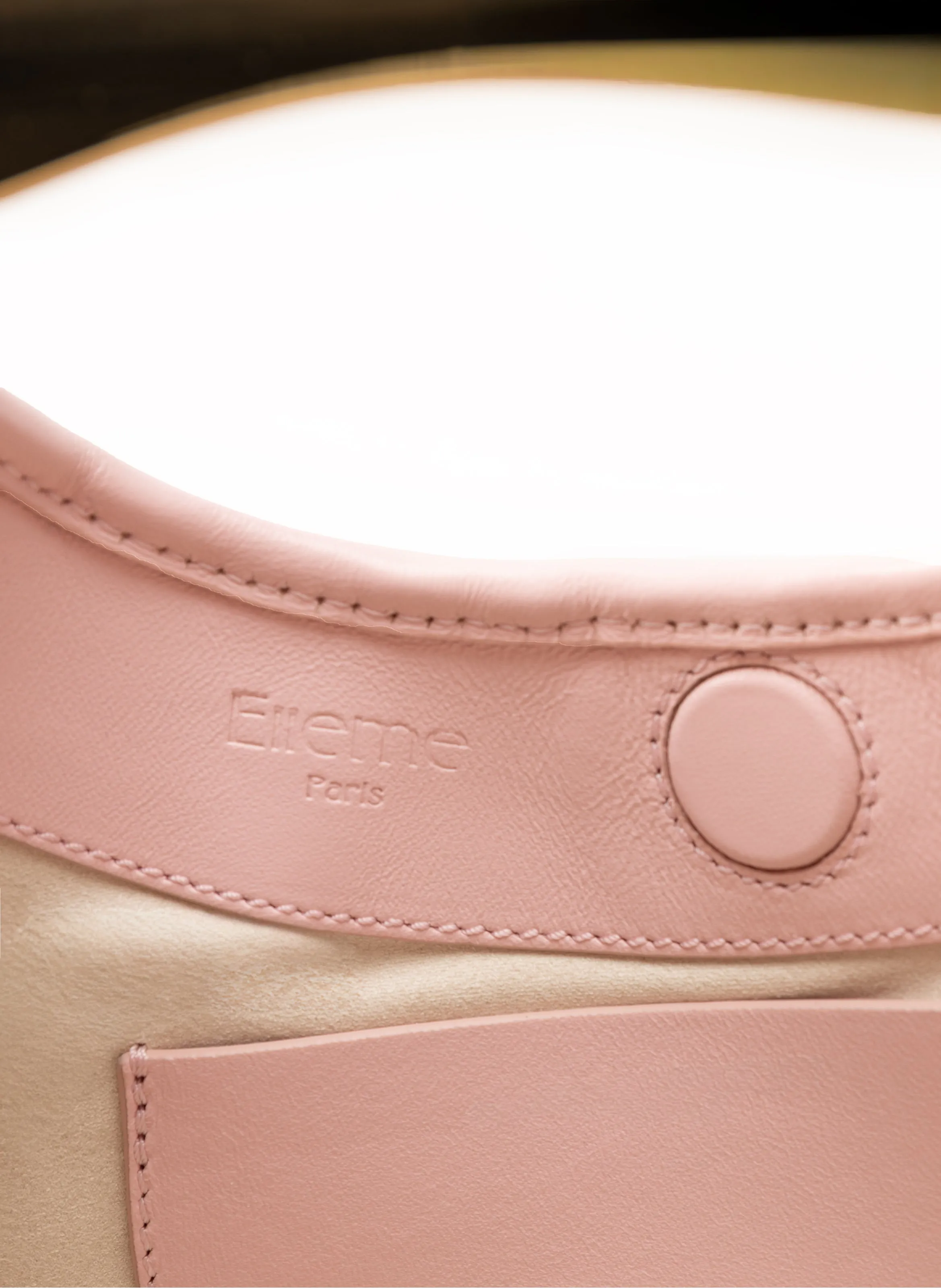 Small Boomerang Woven Leather Pink sold by Elleme product image thumbnail 5