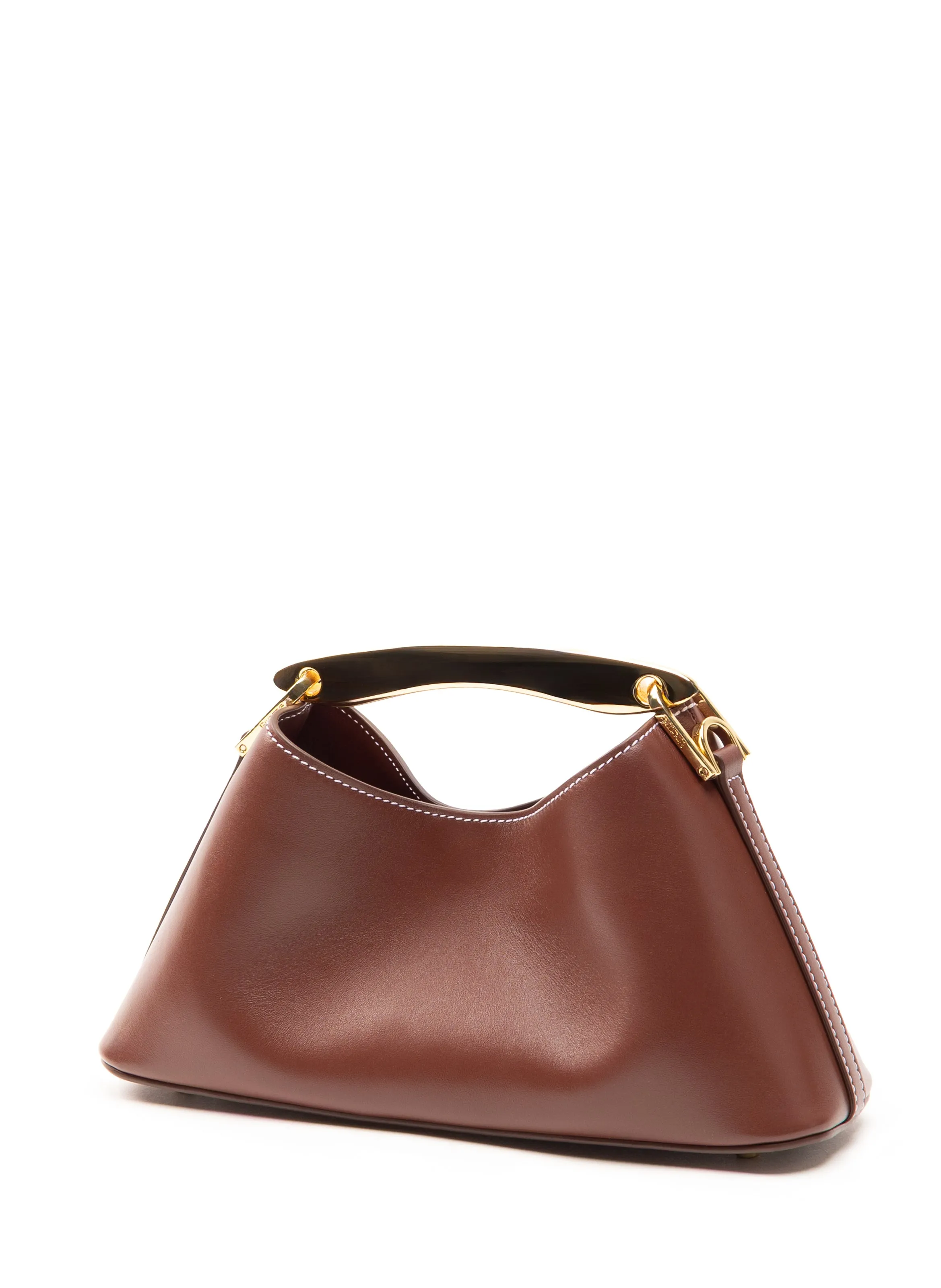 Mini Boomerang Leather Russet/White Stitches sold by Elleme product image thumbnail 2