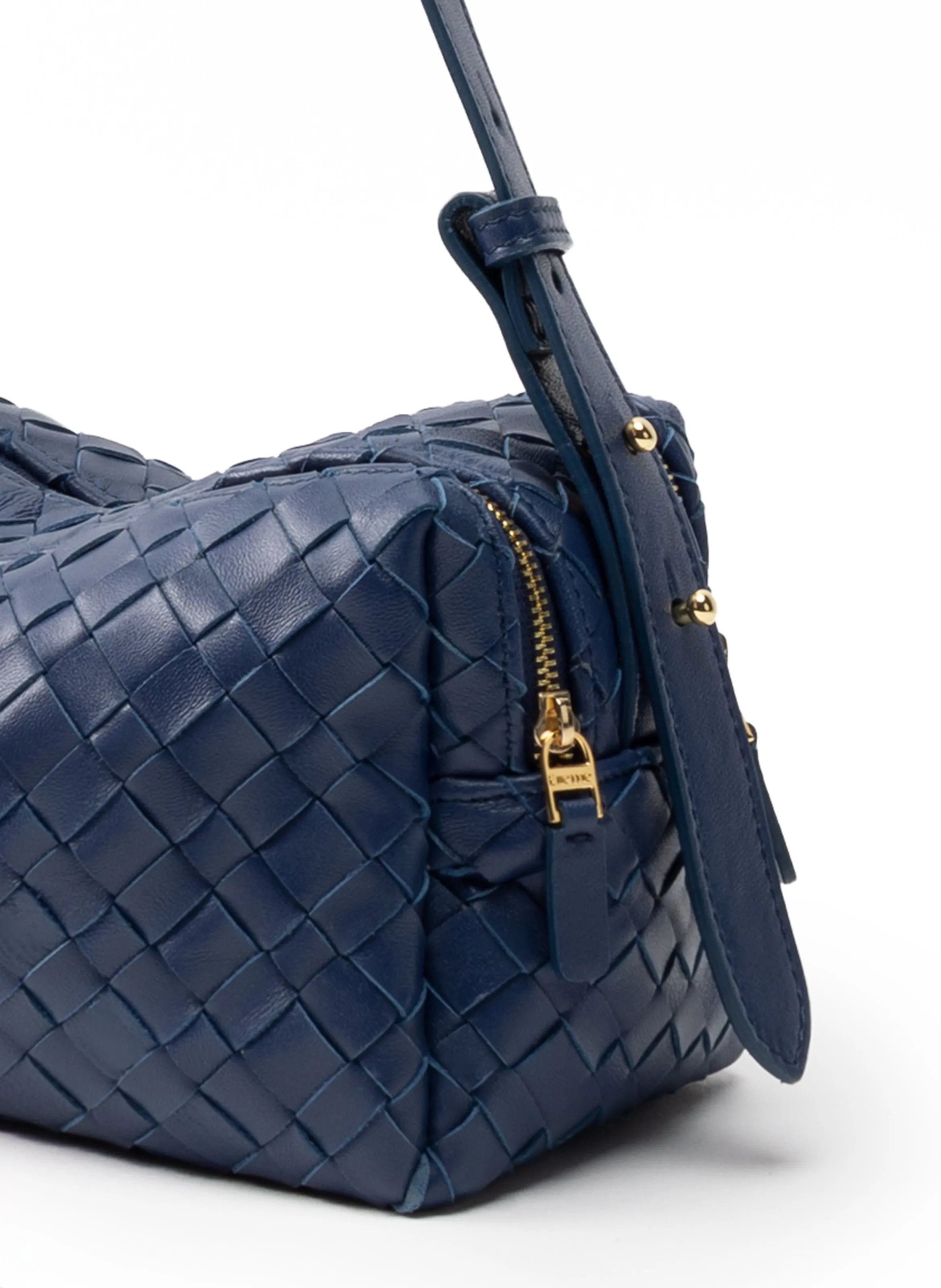 Trousse Woven Leather Navy sold by Elleme product image thumbnail 3